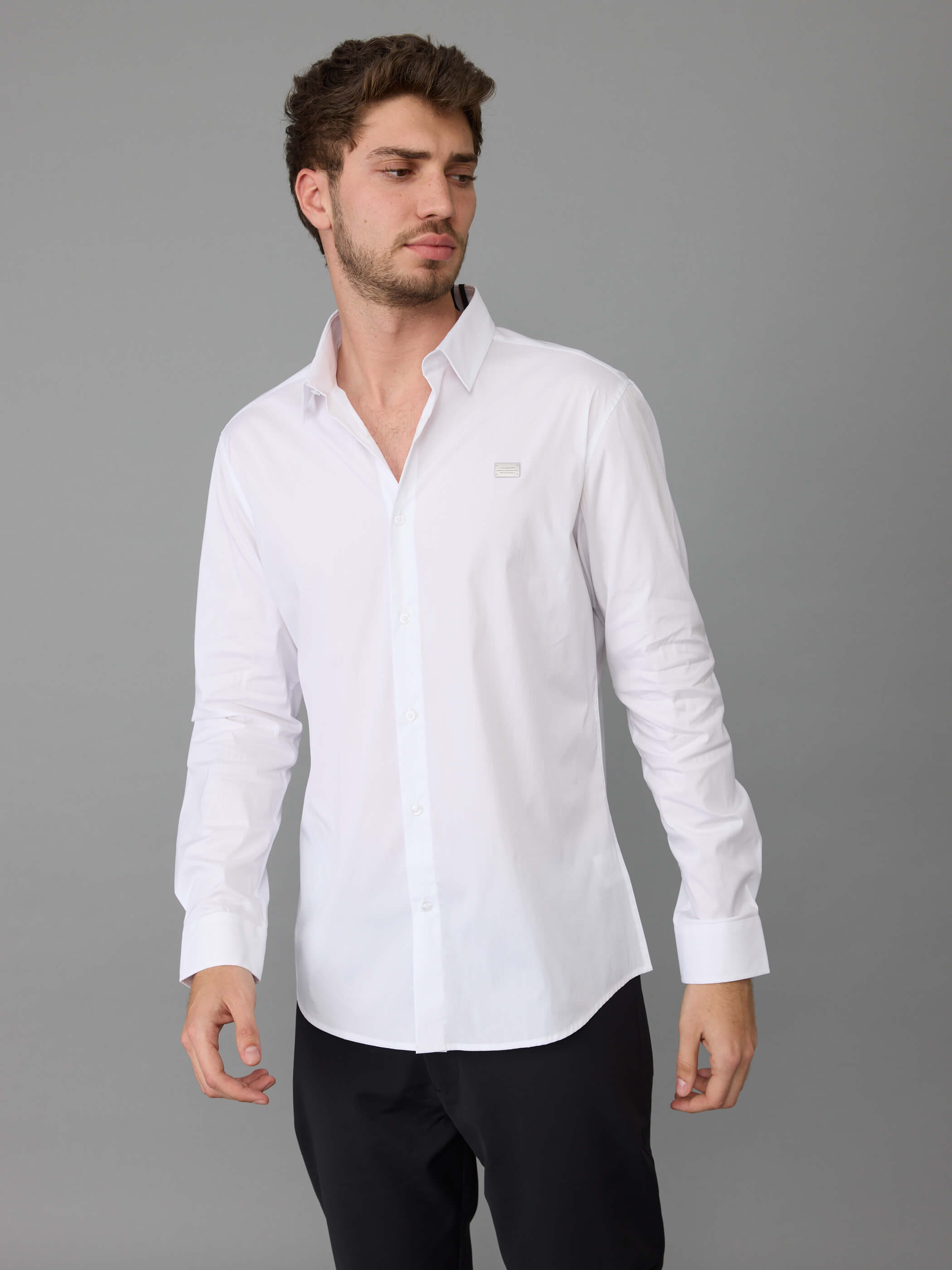 חולצה מכופתרת אלדו מורו Metal Plate גברים