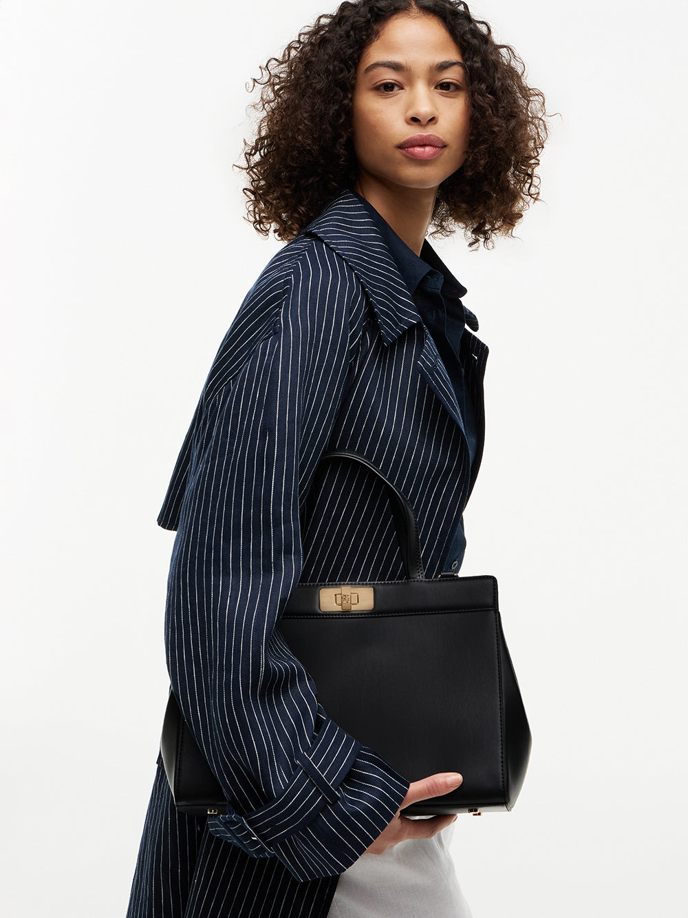 תיק טומי הילפיגר Modern Turn Lock Satchel נשים