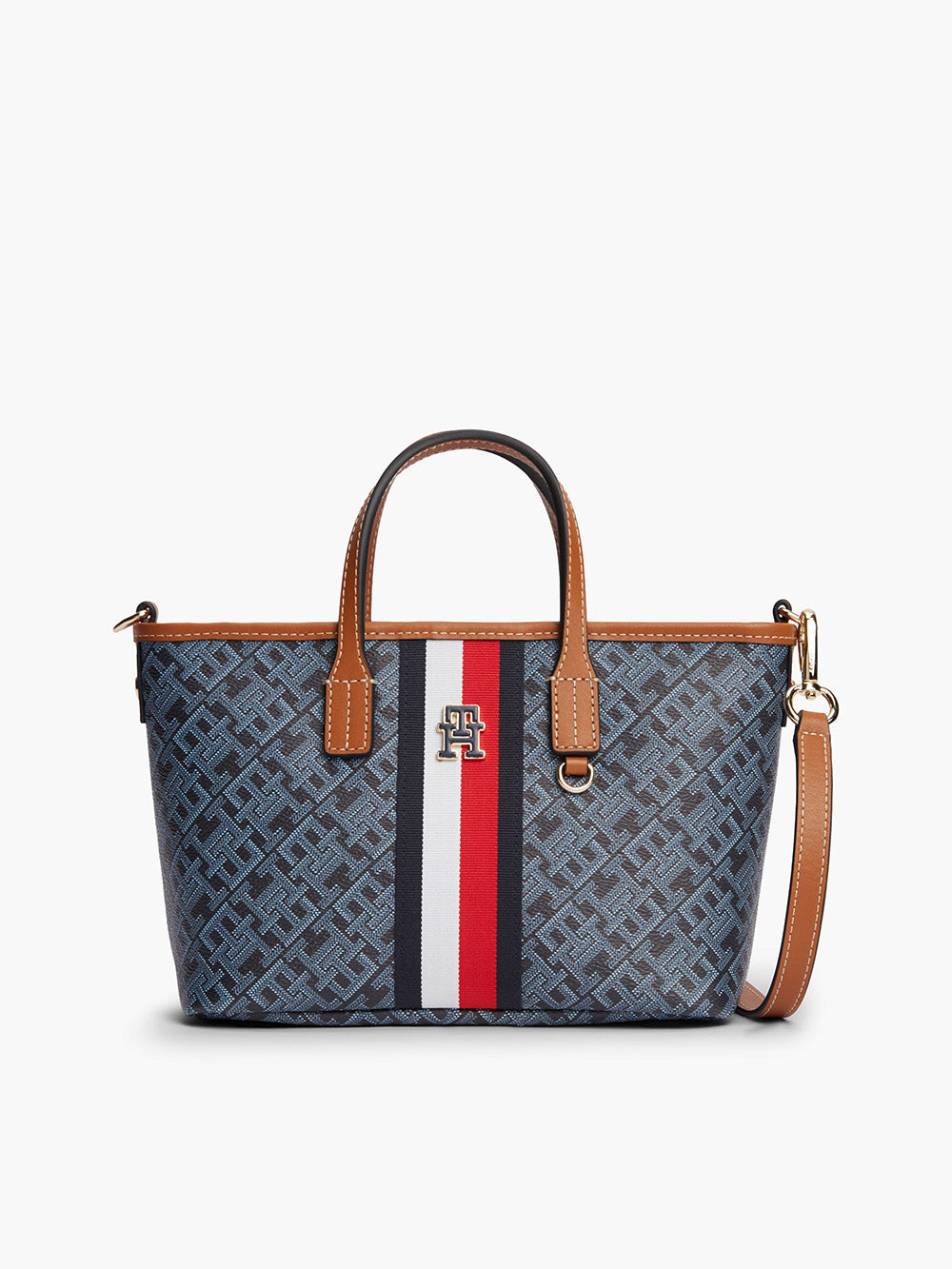 תיק טומי הילפיגר Monoplay Crossbody Tote נשים