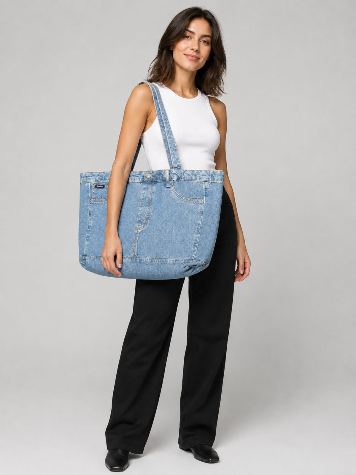 תיק Guess Gj Denim Tote נשים