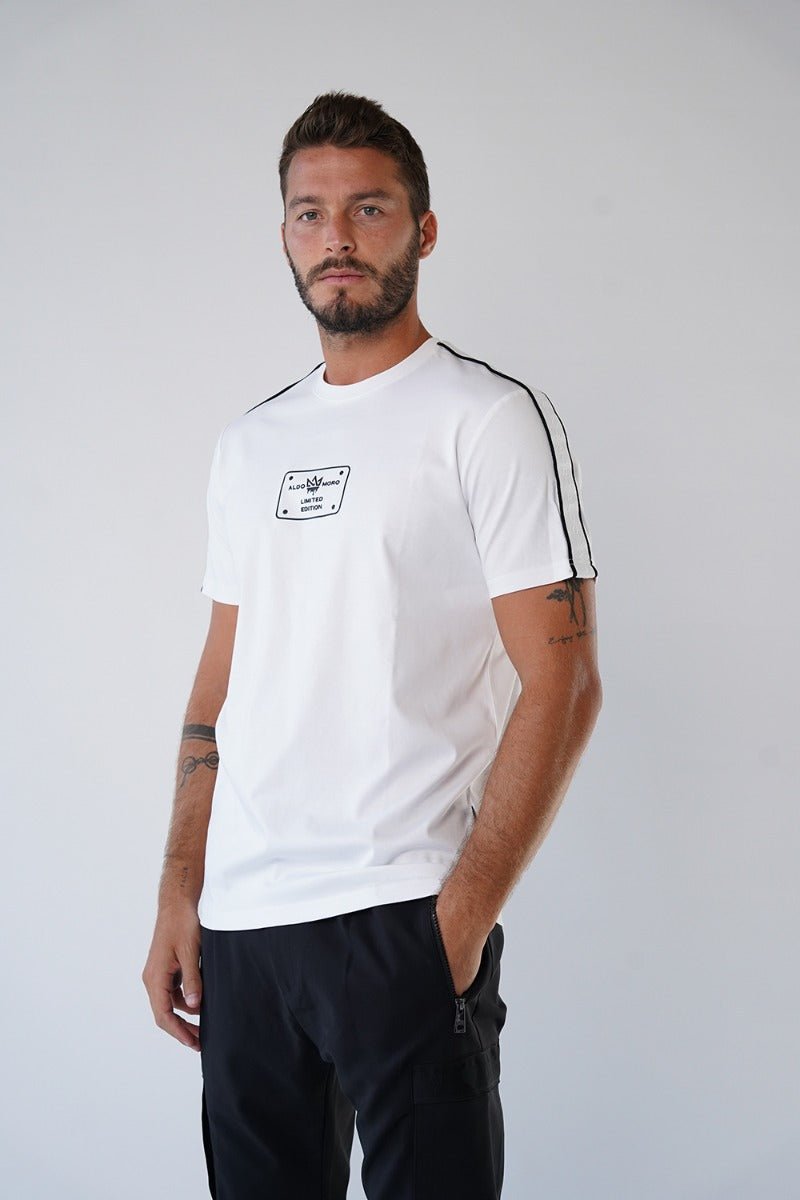 חולצת טישרט אלדו מורו קצרה Logo Strip גברים