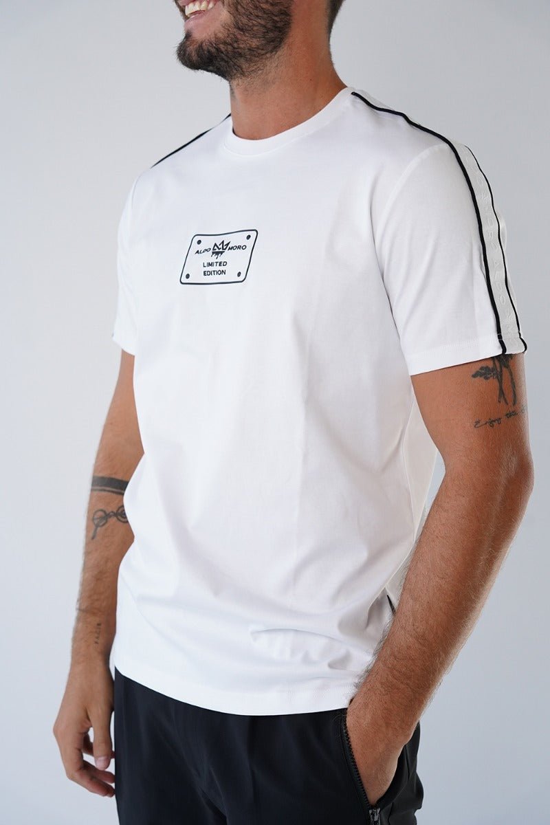 חולצת טישרט אלדו מורו קצרה Logo Strip גברים