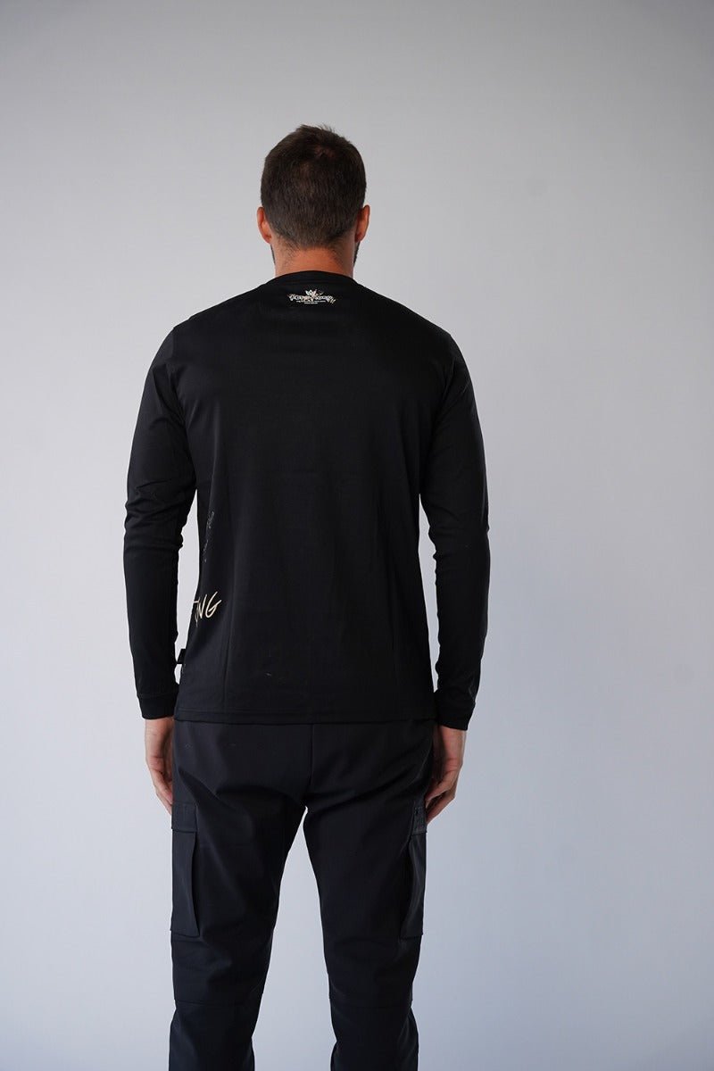 חולצת טישרט ארוכה Side Print גברים