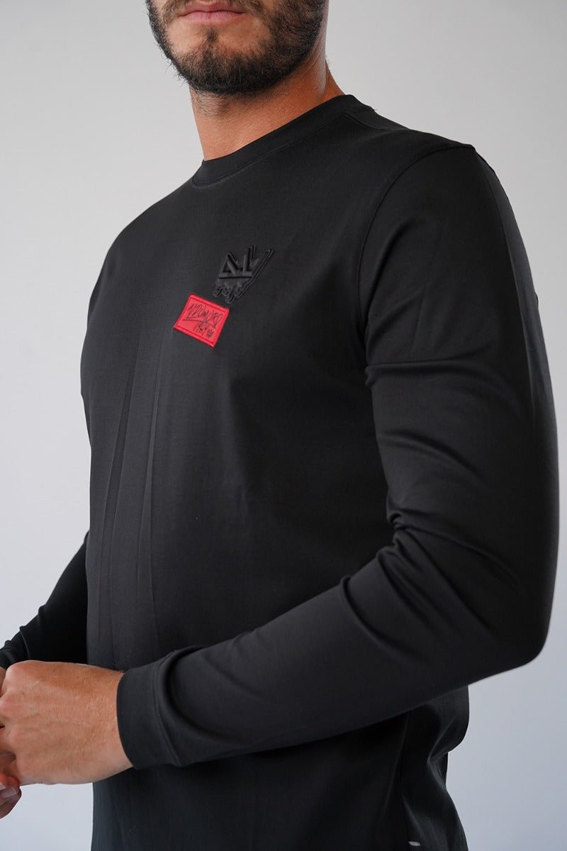 חולצת טישרט ארוכה Back Embossed Logo גברים