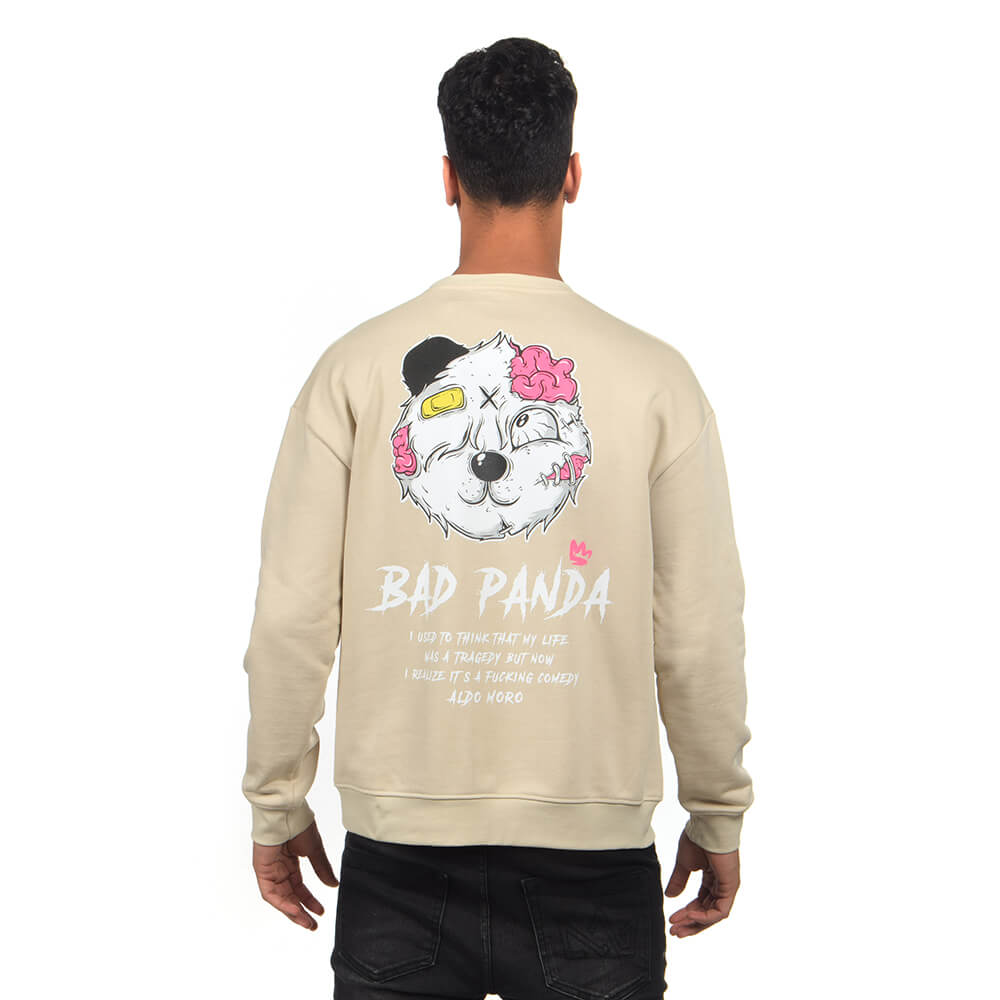 חולצת פוטר ארוכה אלדו מורו הדפס Bad Panda גברים