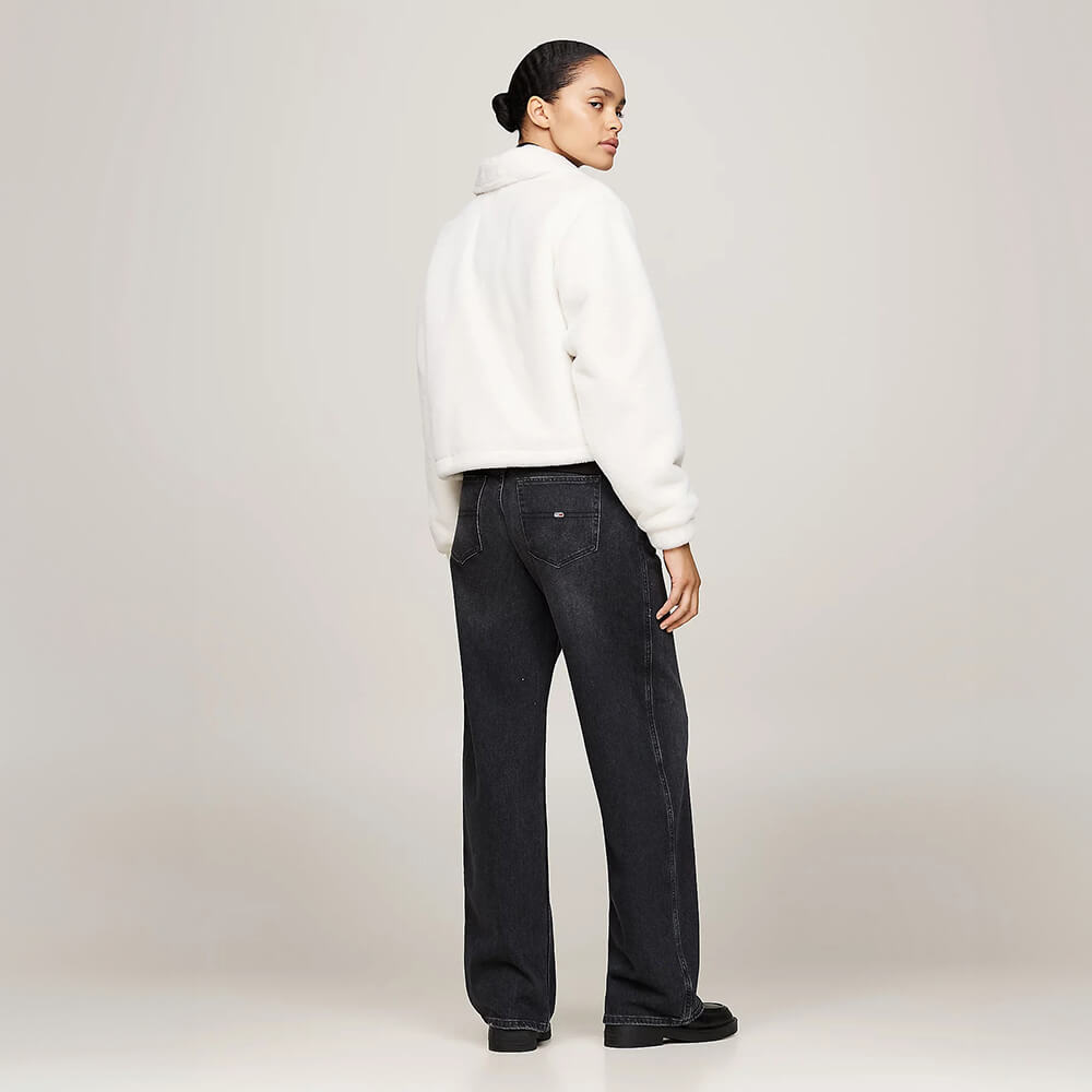 ג'קט טומי הילפיגר Faux Fur Zip-Thru Cropped נשים