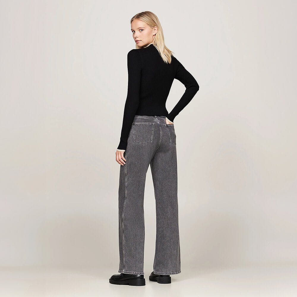 קרדיגן טומי הילפיגר Metallic Stripe Slim Zip-Thru נשים