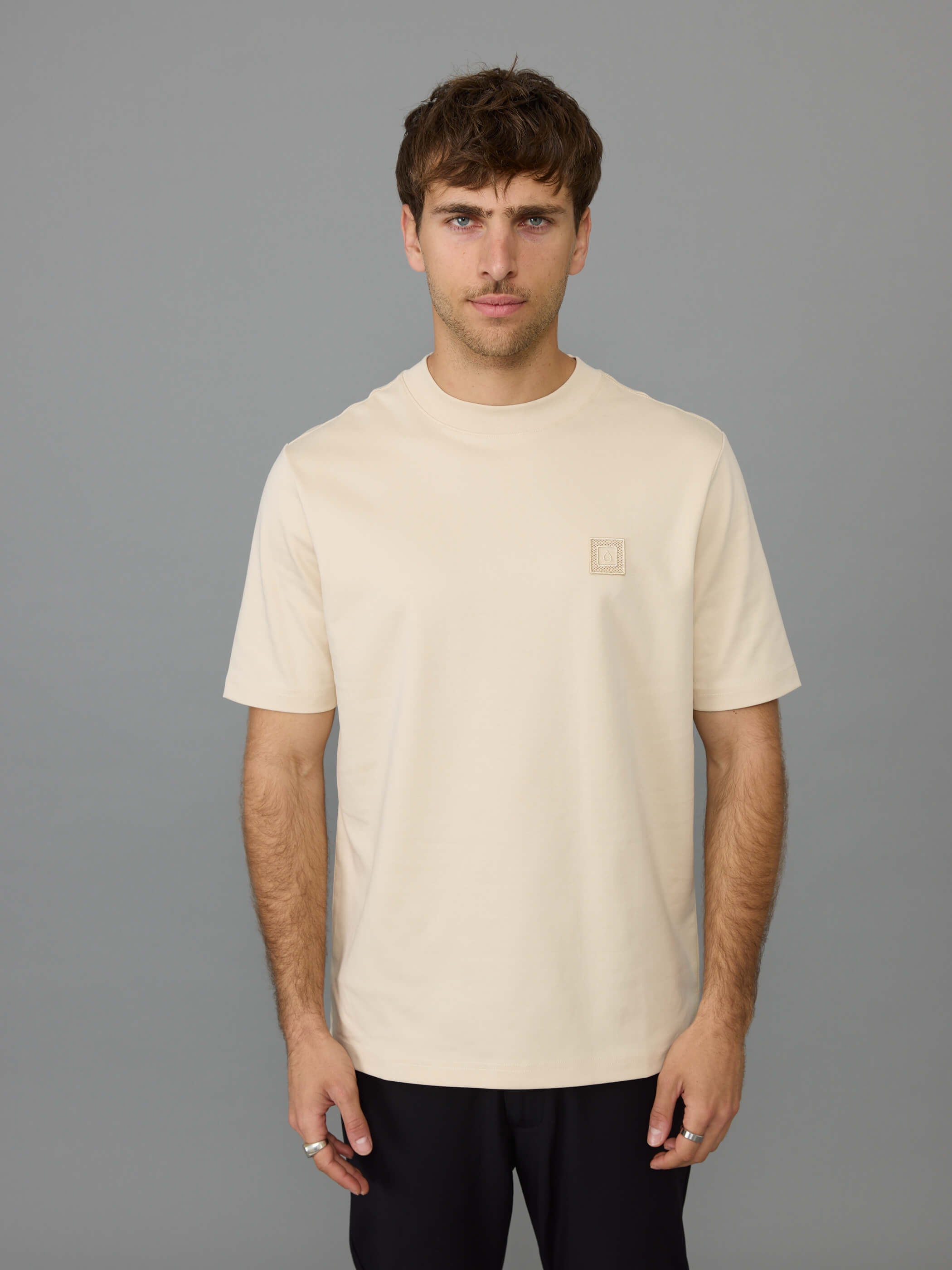 חולצת טישירט קצרה אליקסיר Back Large Embroidered Logo גברים