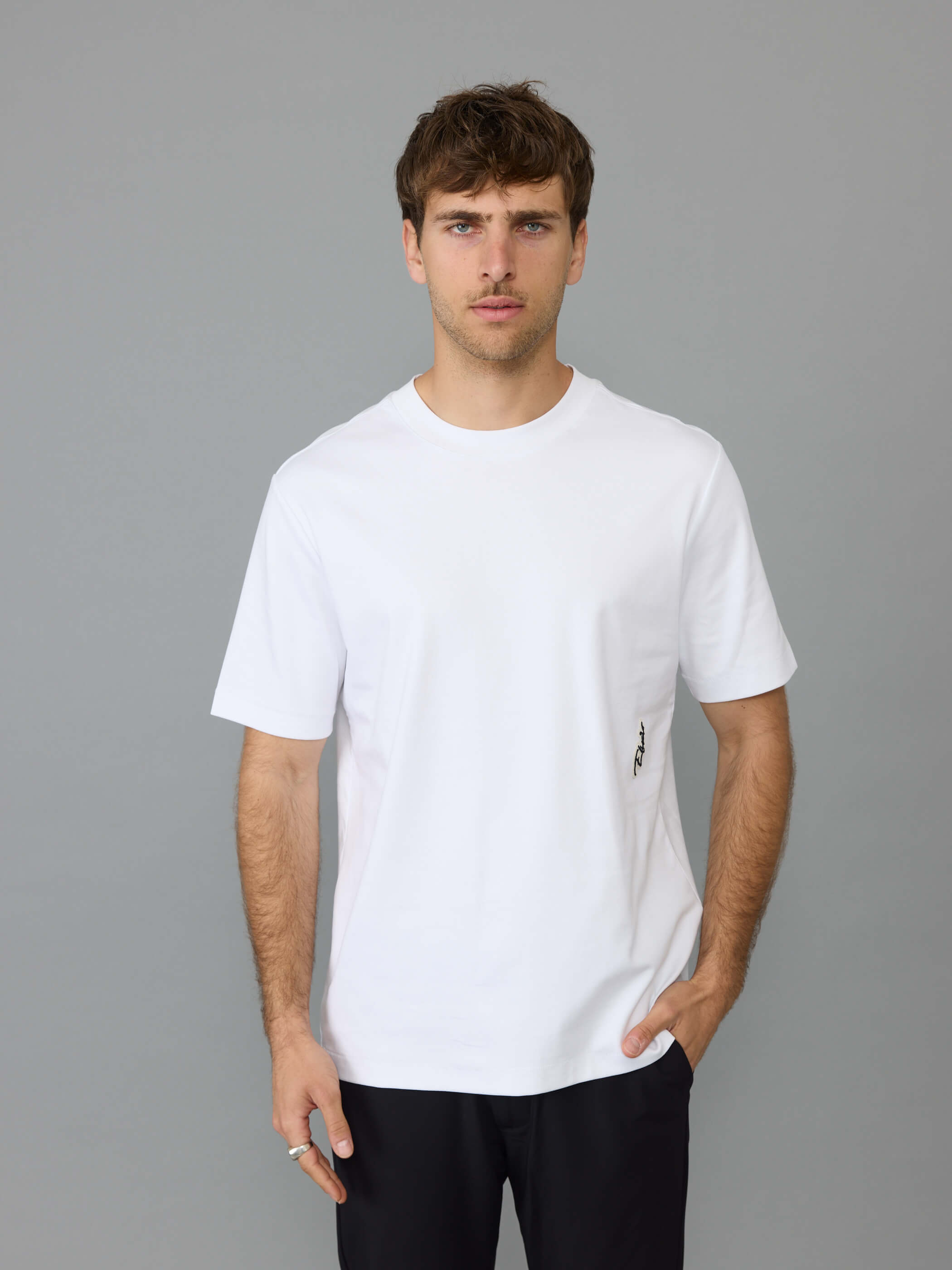 חולצת טישירט קצרה אליקסיר Basic Logo Signature גברים