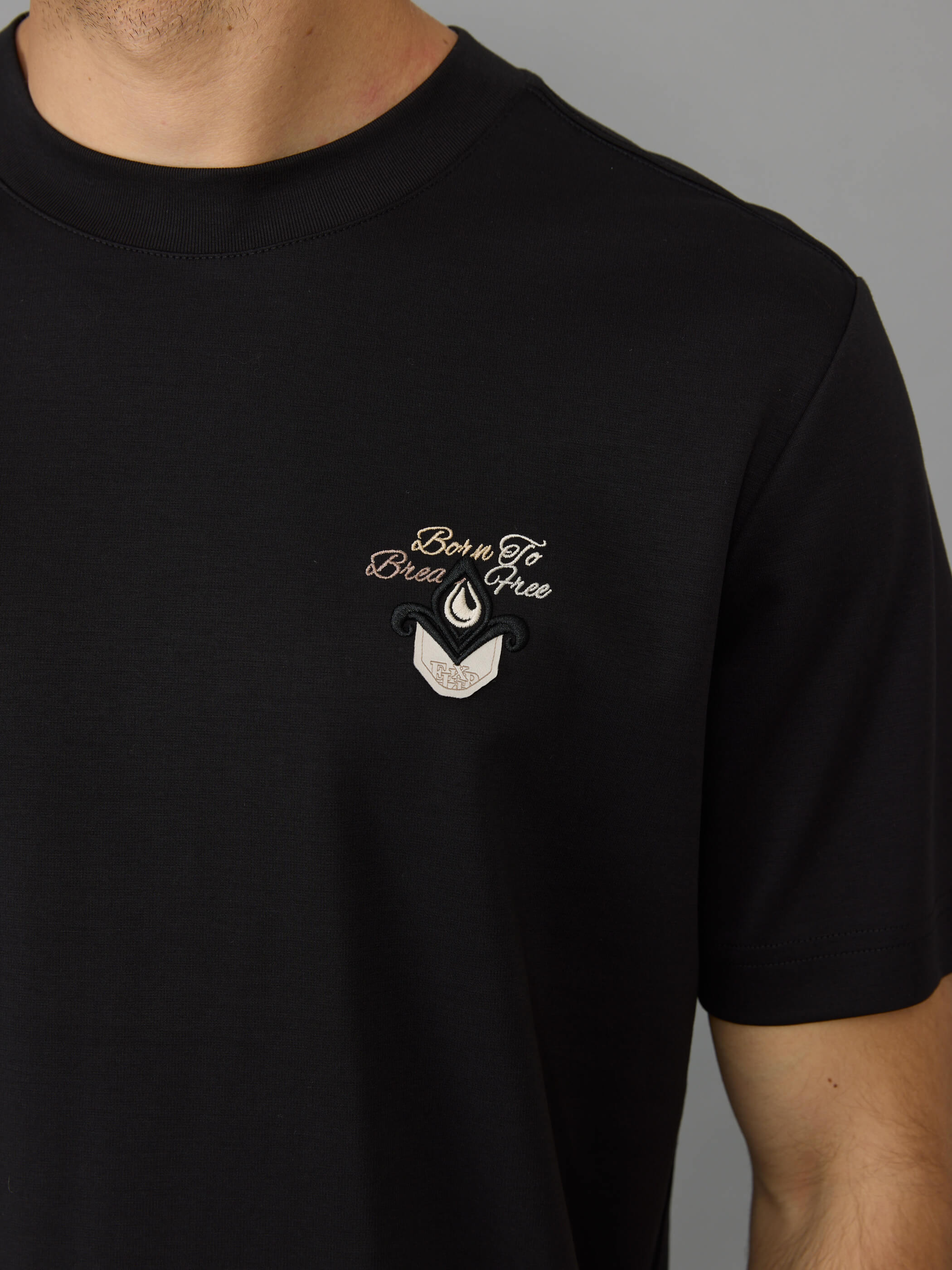 חולצת טישירט קצרה אליקסיר Back Embroidery גברים