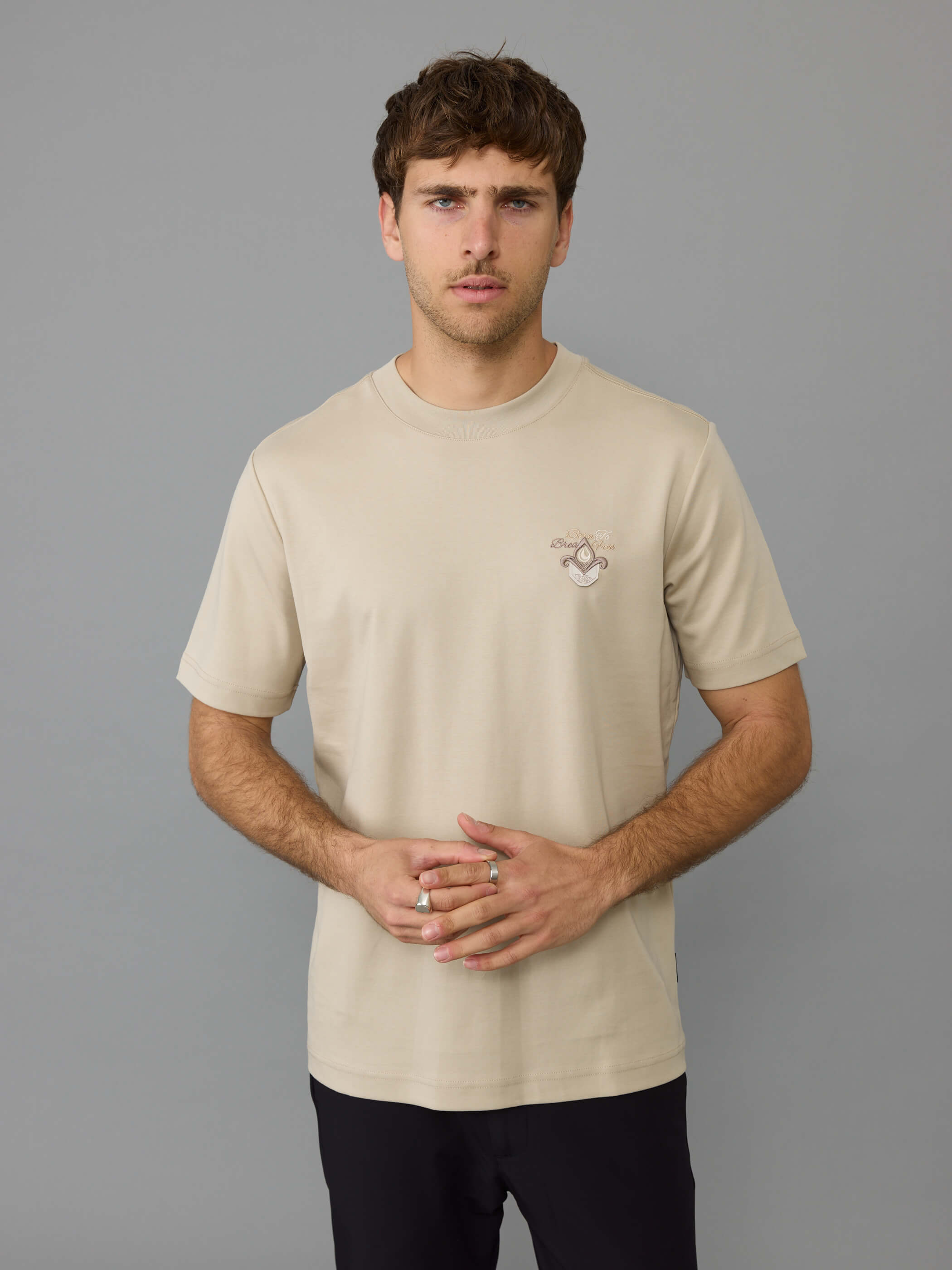 חולצת טישירט קצרה אליקסיר Back Embroidery גברים
