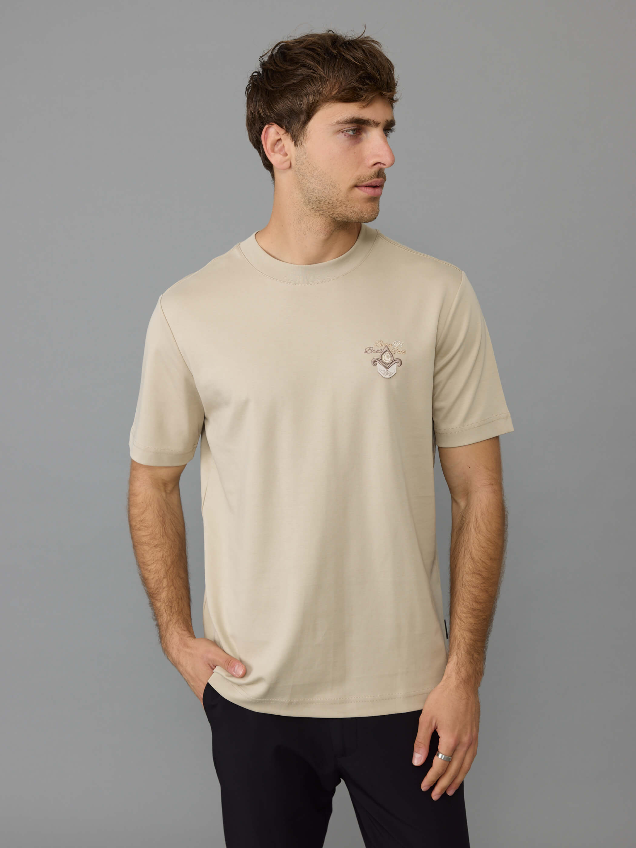 חולצת טישירט קצרה אליקסיר Back Embroidery גברים