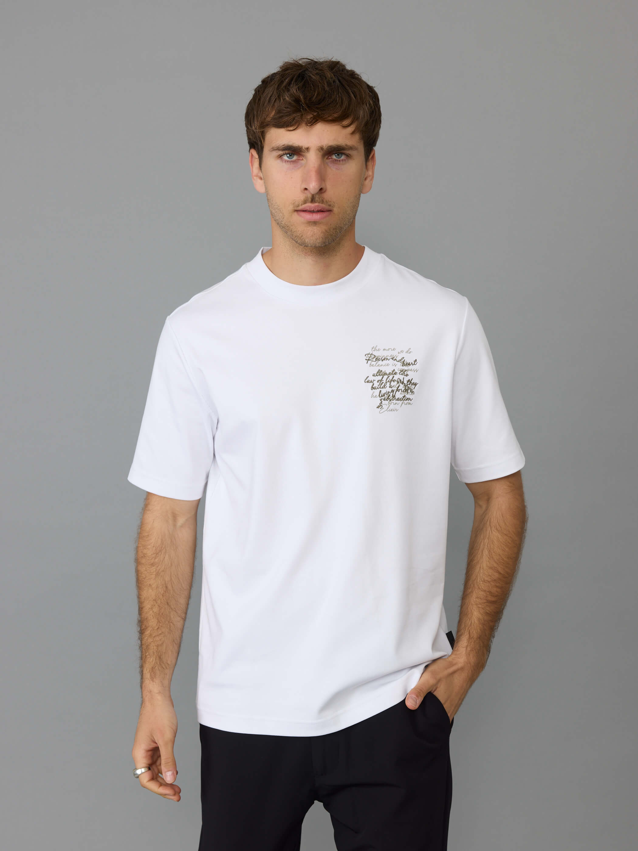 חולצת טישירט קצרה אליקסיר Back Lace גברים