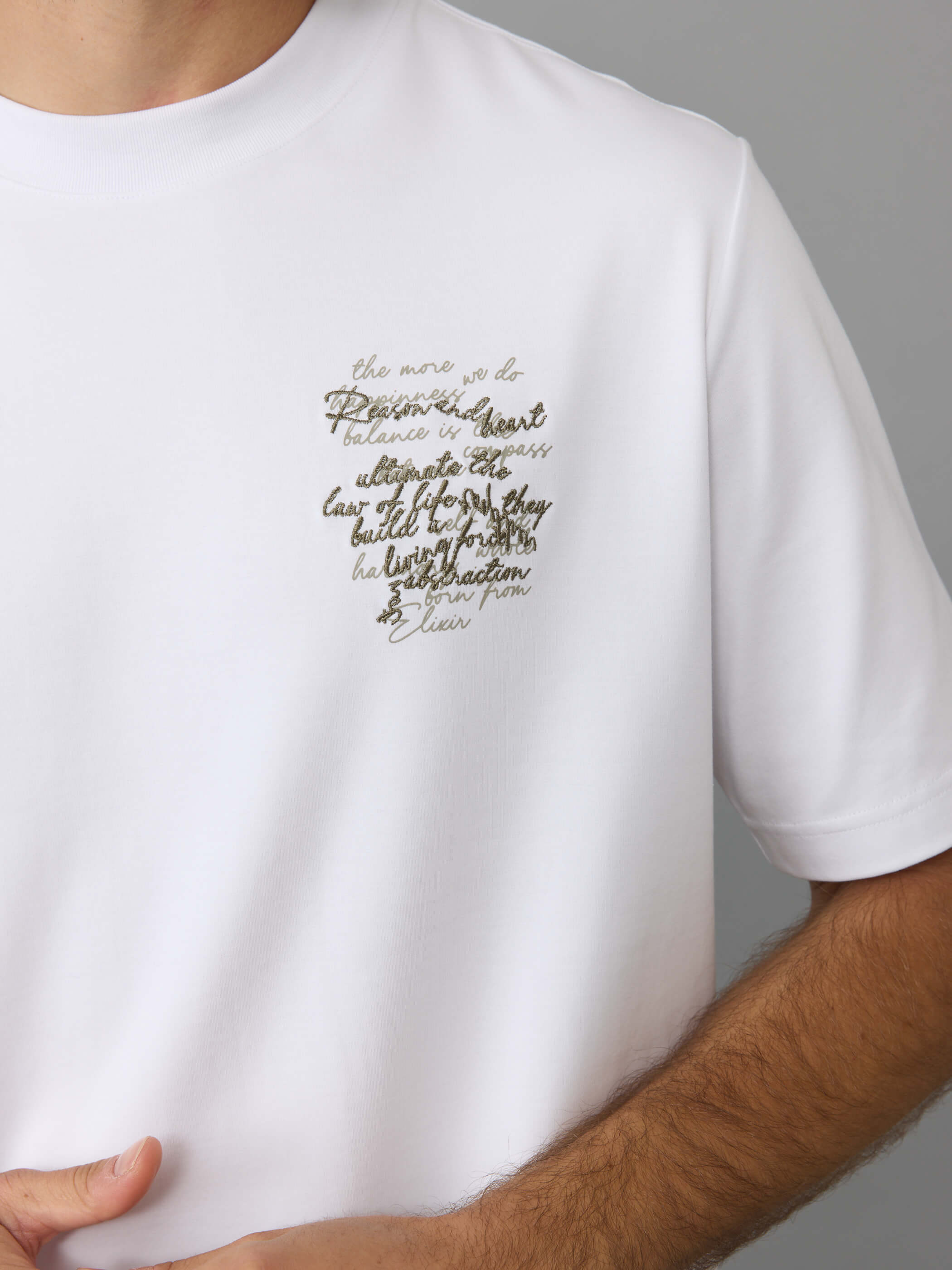 חולצת טישירט קצרה אליקסיר Back Lace גברים