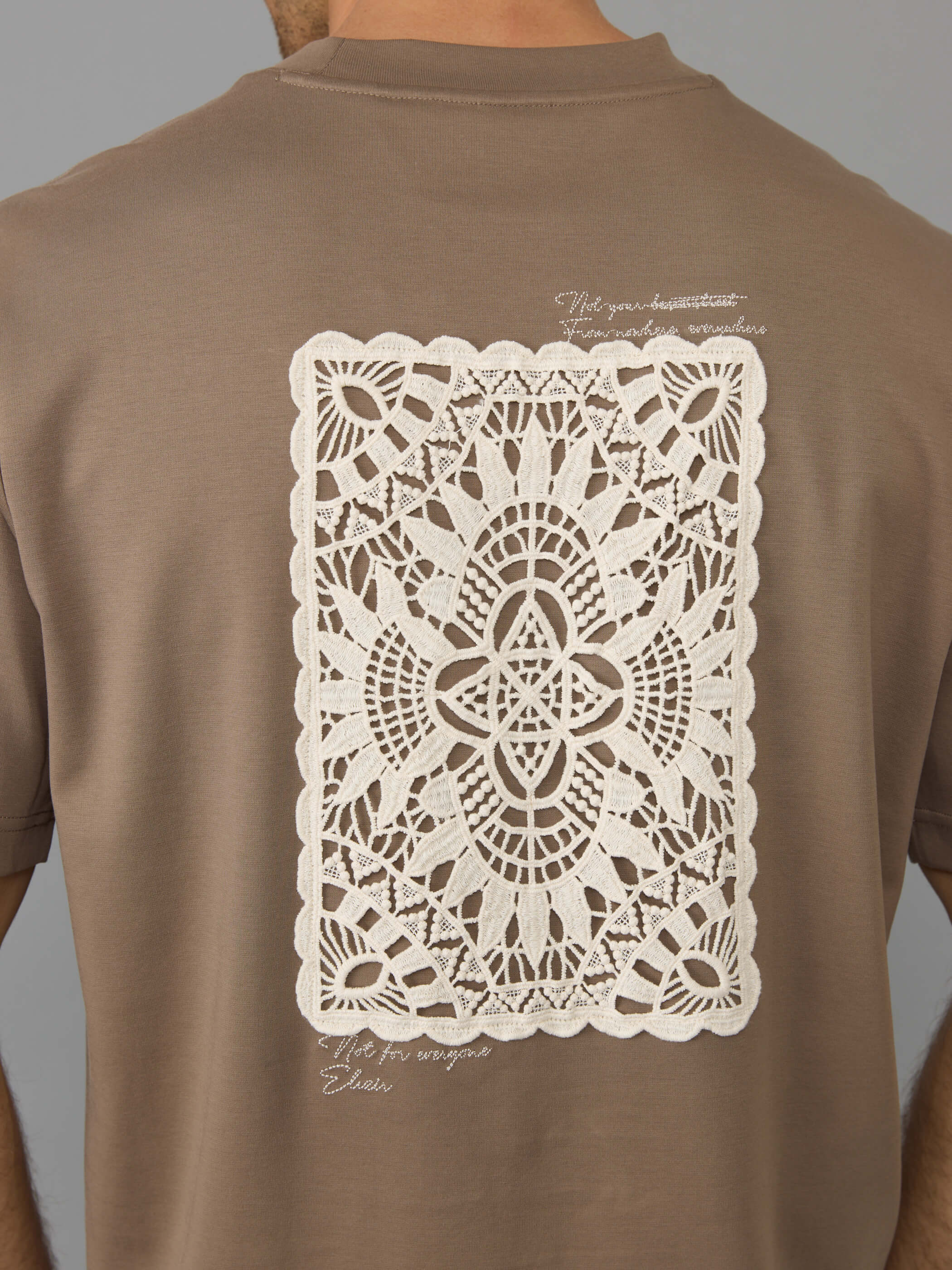 חולצת טישירט קצרה אליקסיר Back Lace גברים