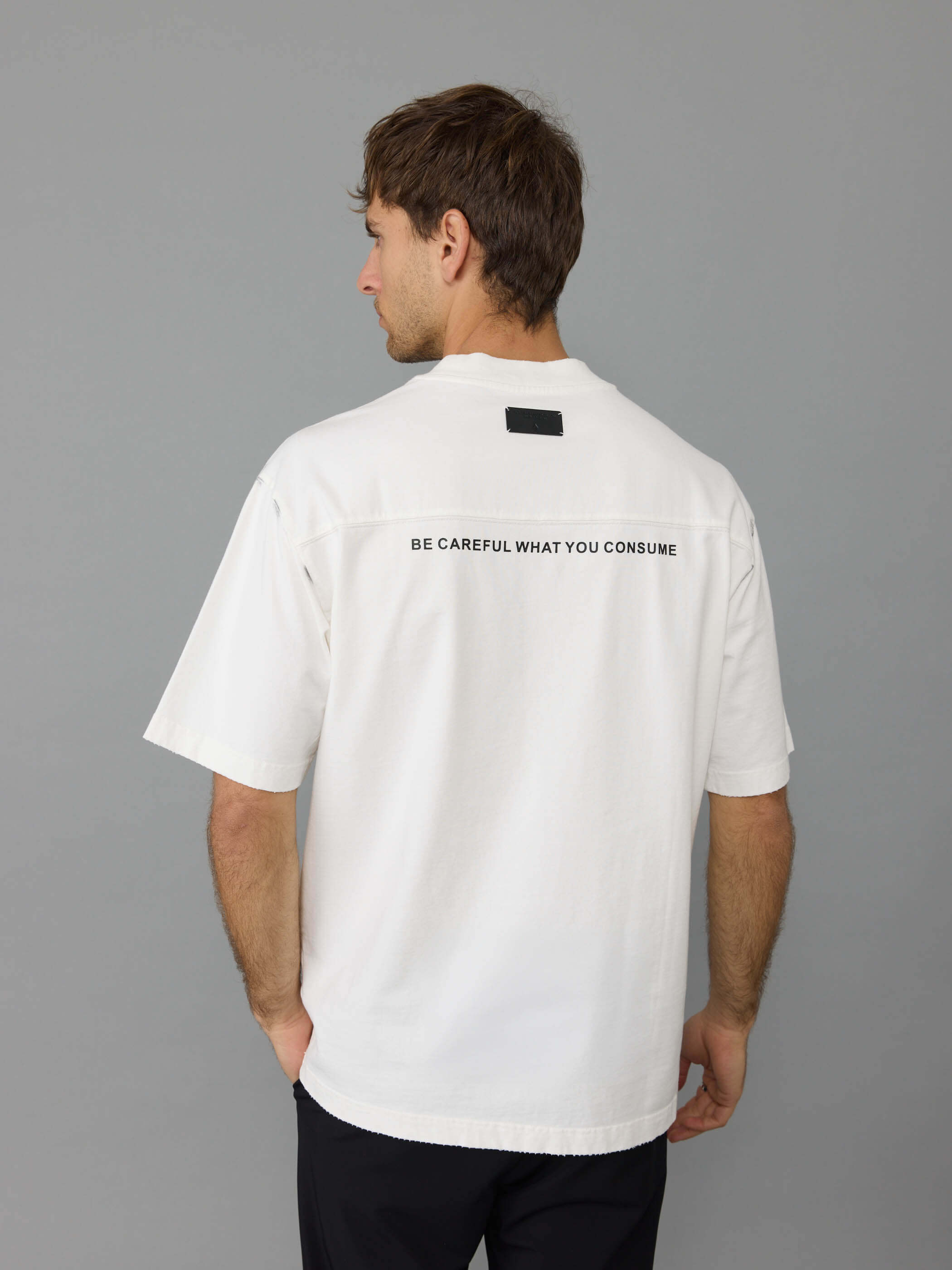 חולצת טישירט קצרה אליקסיר Front & Back Print גברים