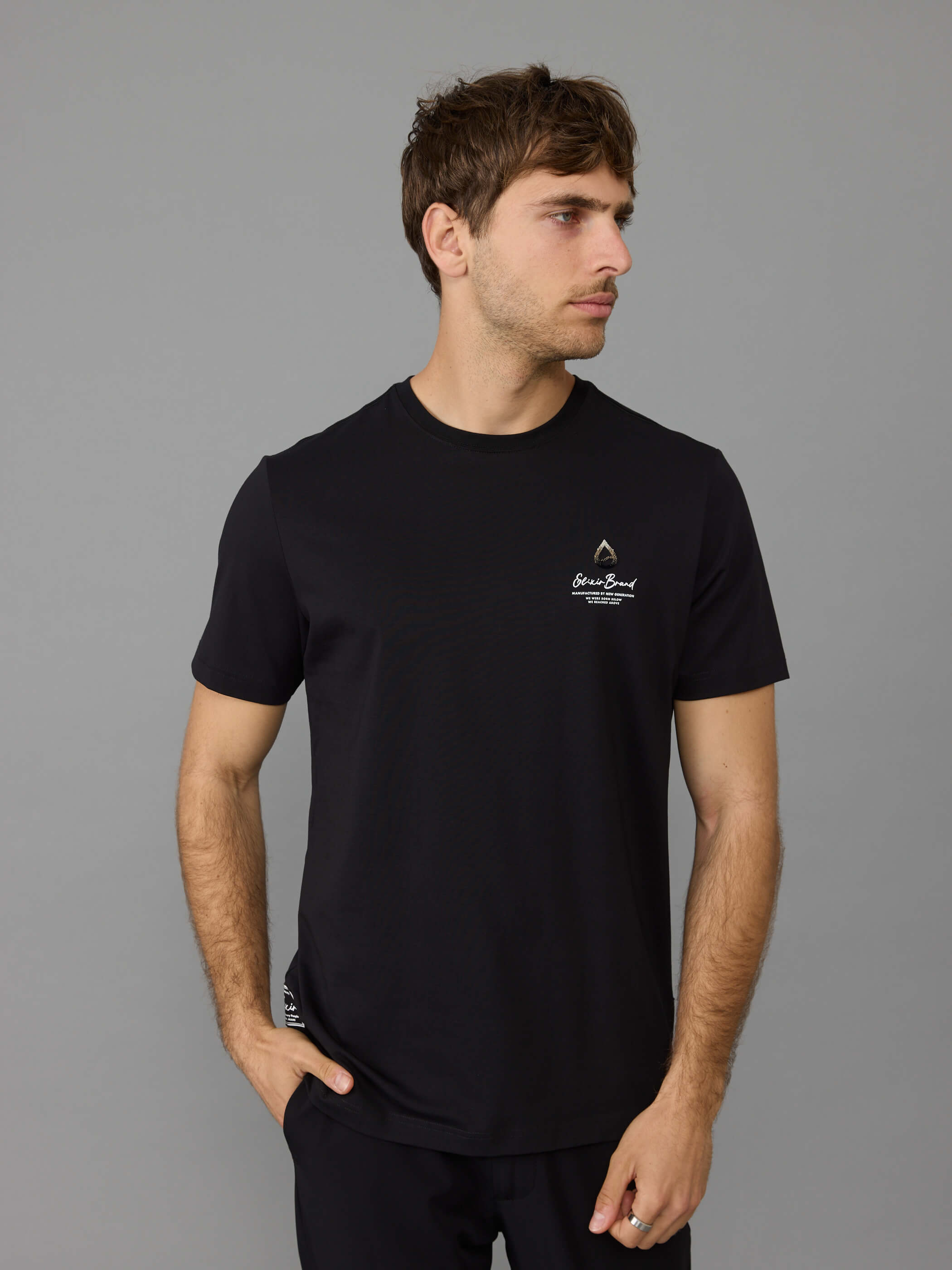 חולצת טישירט קצרה אליקסיר Chest Velvet גברים