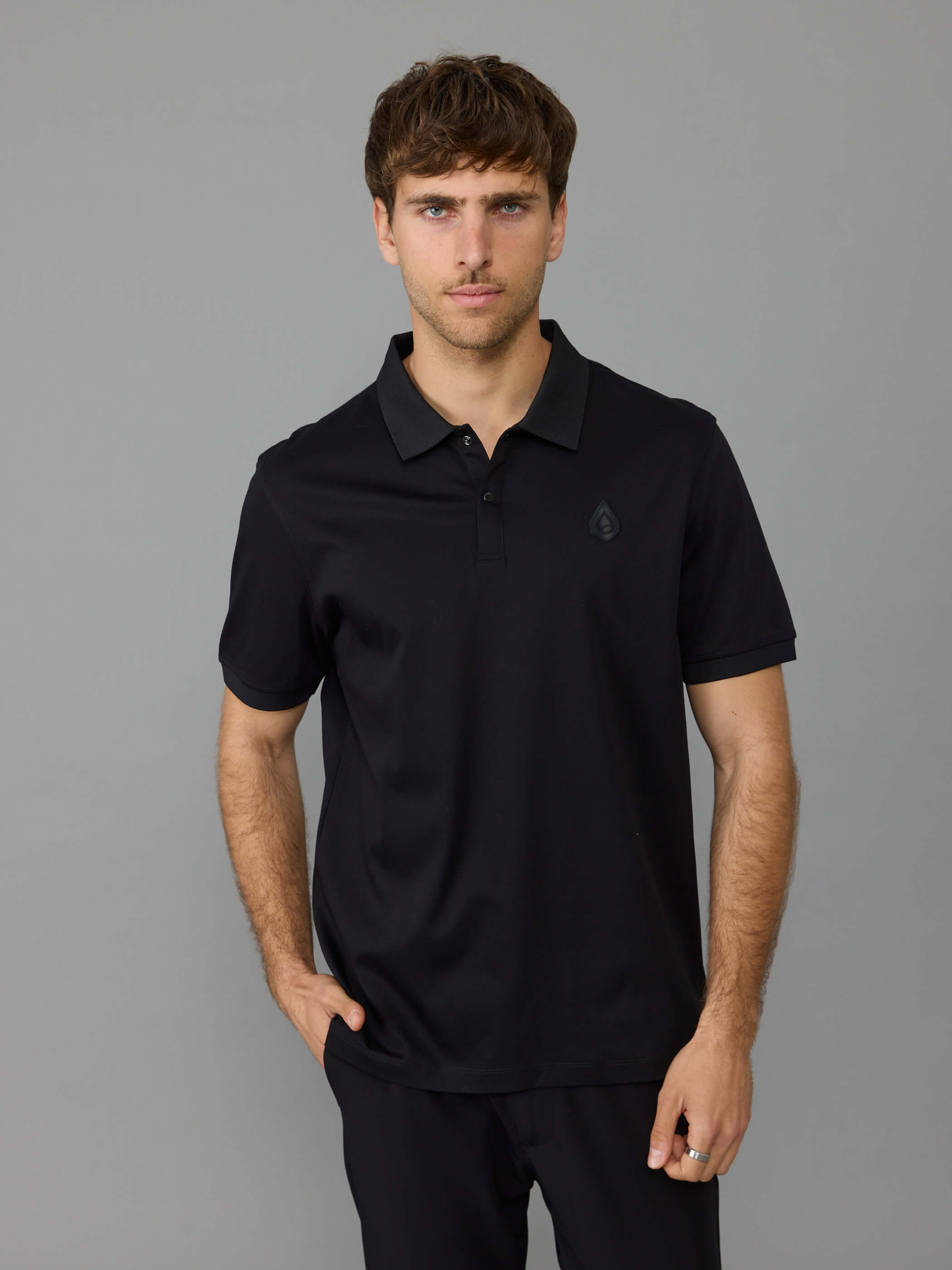 חולצת פולו אליקסיר Raindrop Logo גברים