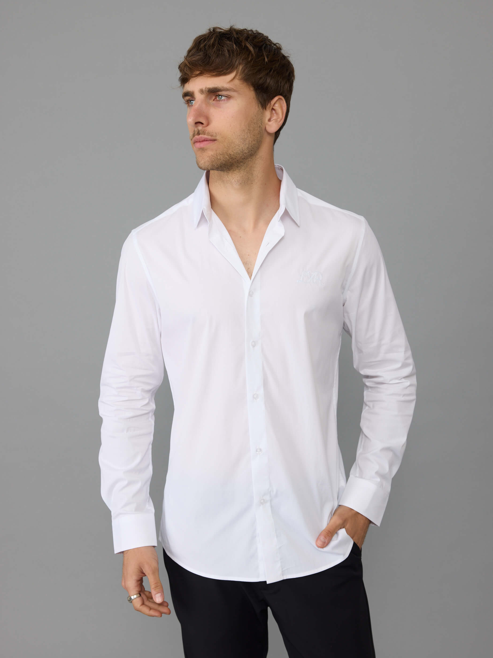 חולצה מכופתרת אליקסיר Sewing Logo גברים