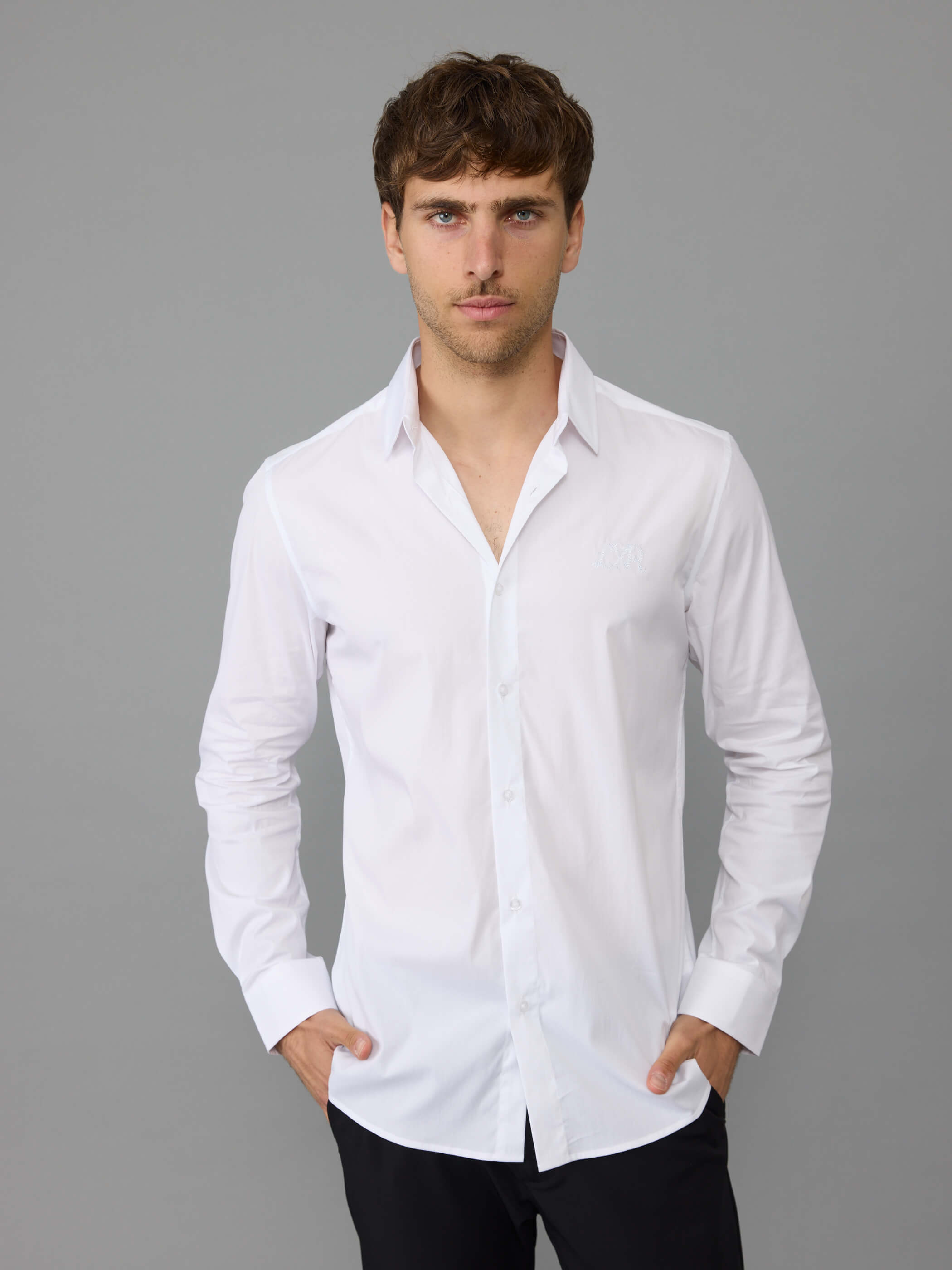 חולצה מכופתרת אליקסיר Sewing Logo גברים