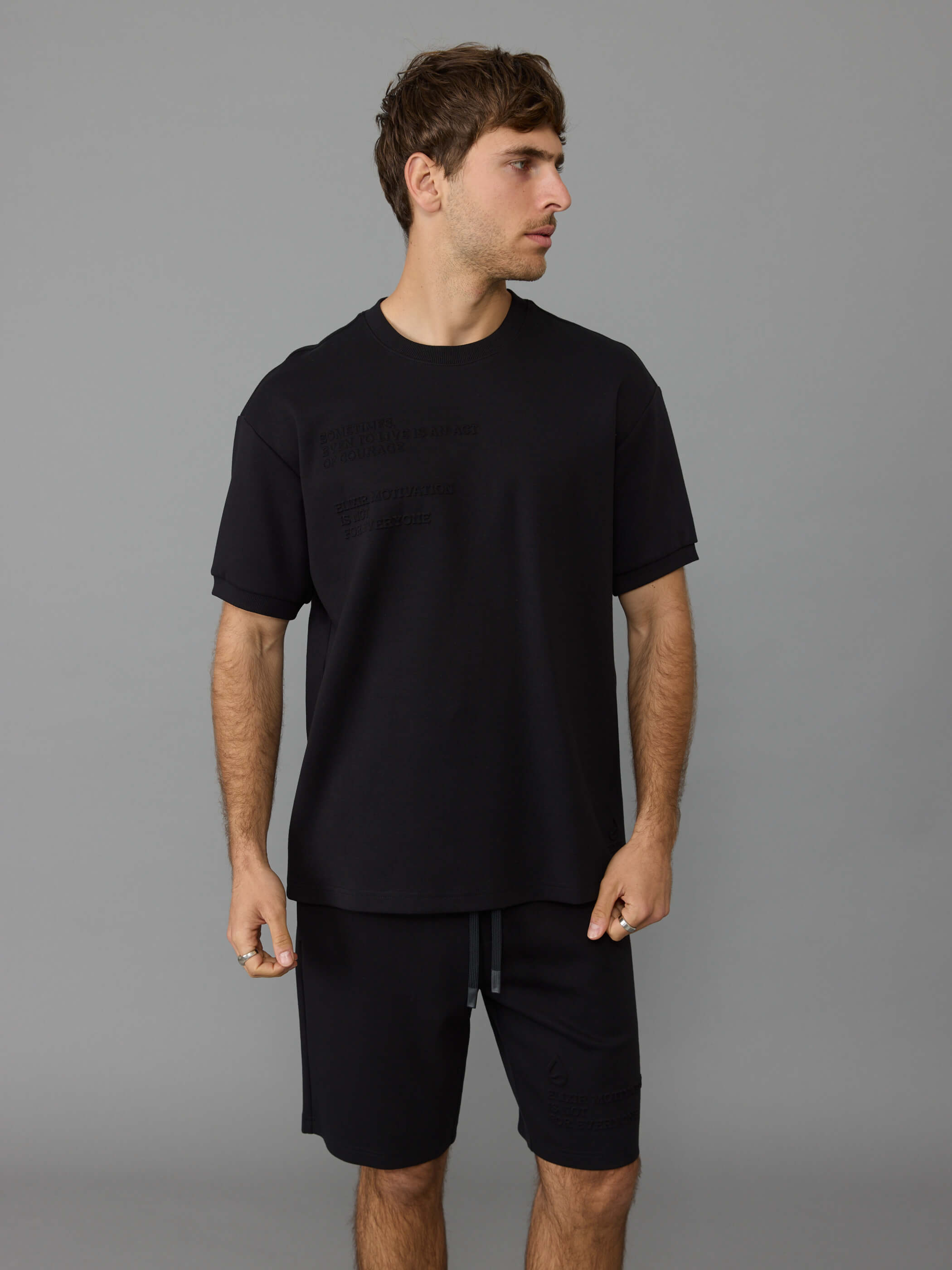 חליפת ספורט אליקסיר Embossed Logo גברים