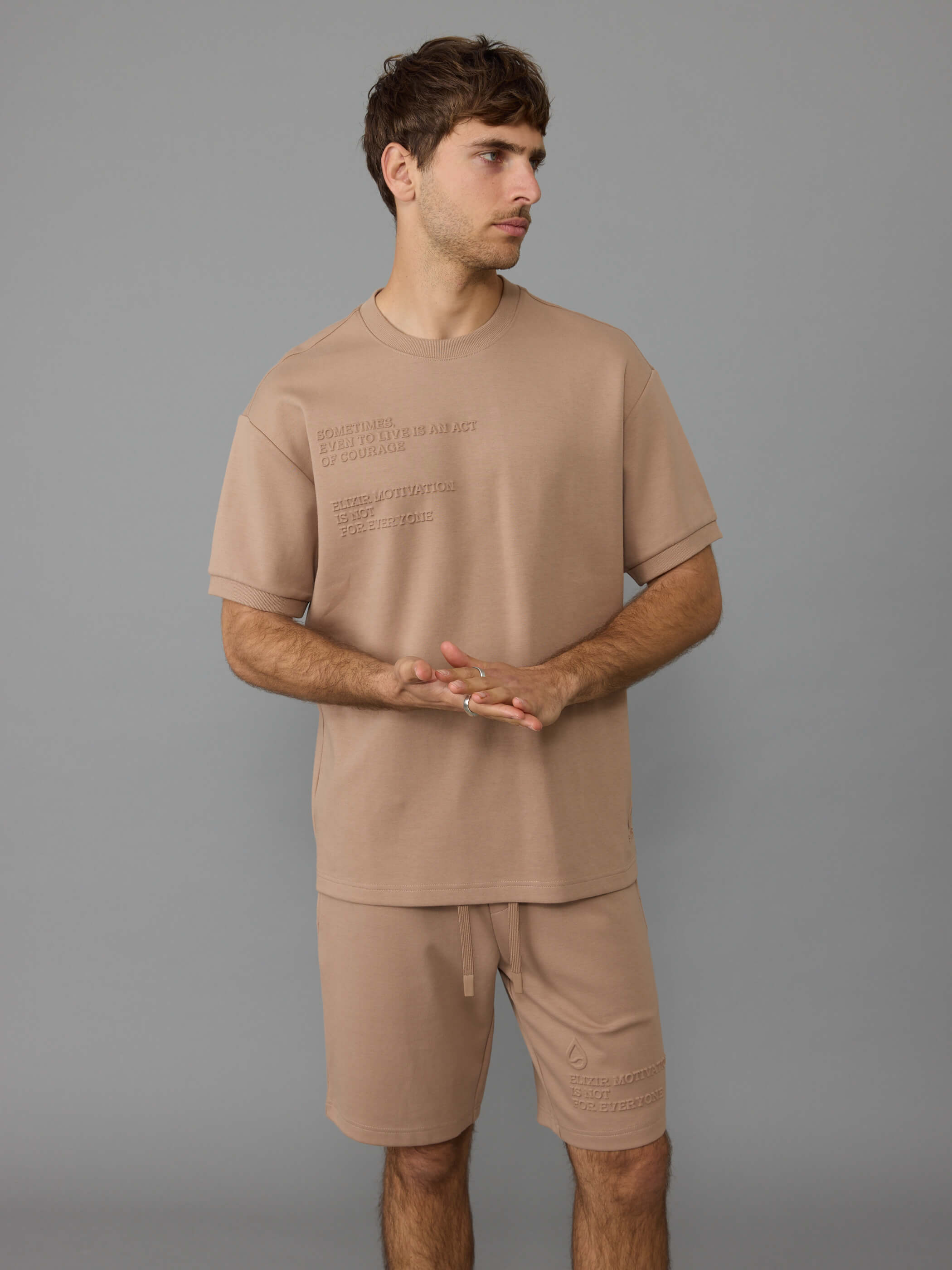 חליפת ספורט אליקסיר Embossed Logo גברים