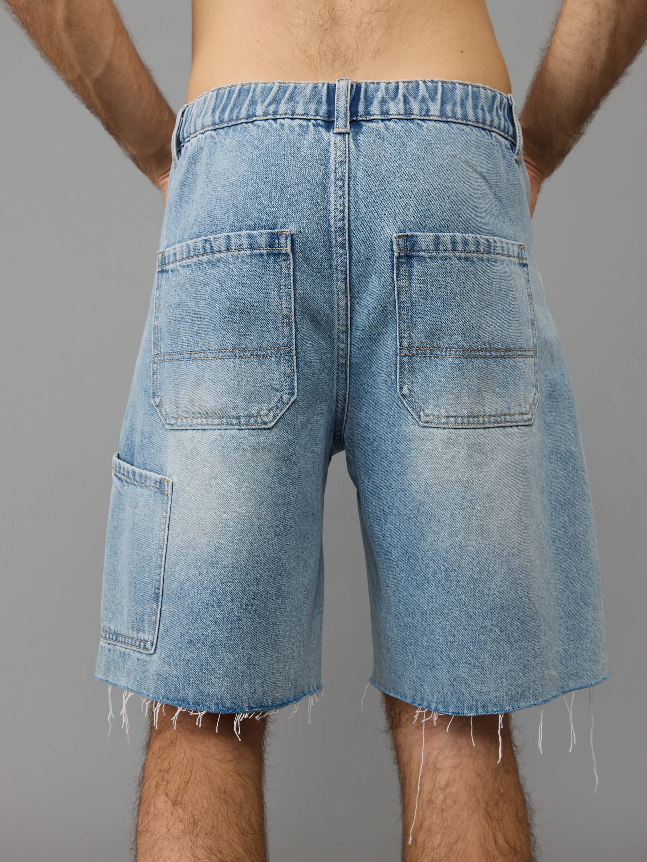 ג'ינס קצר אליקסיר Fringes גברים