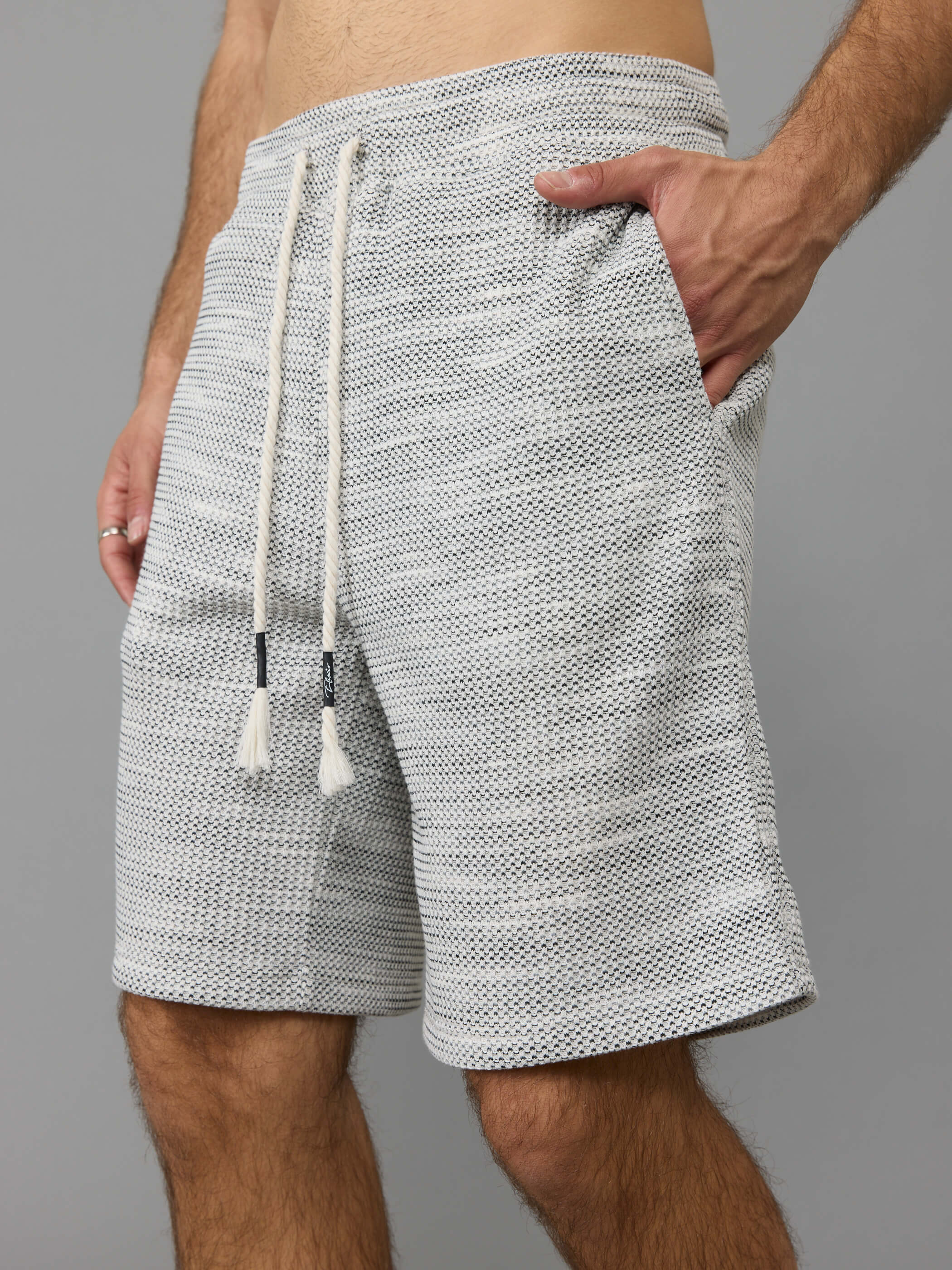 מכנס קצר אליקסיר Knitted Waffle גברים