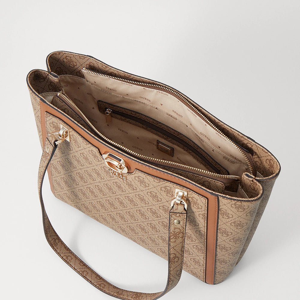 תיק Guess Orlina Logo Noel Tote נשים