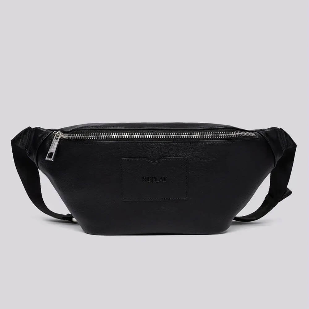 פאוץ' ריפליי Hammered-Effect Pu Belt גברים