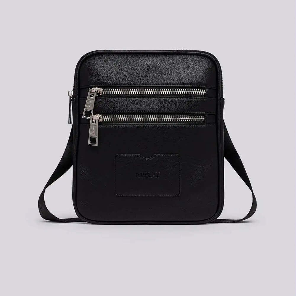 תיק ריפליי Hammered-Effect Crossbody גברים