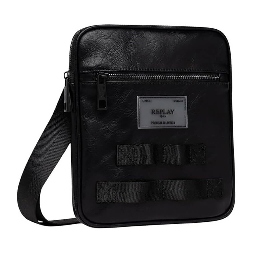 תיק ריפליי Hammered-Effect Crossbody גברים