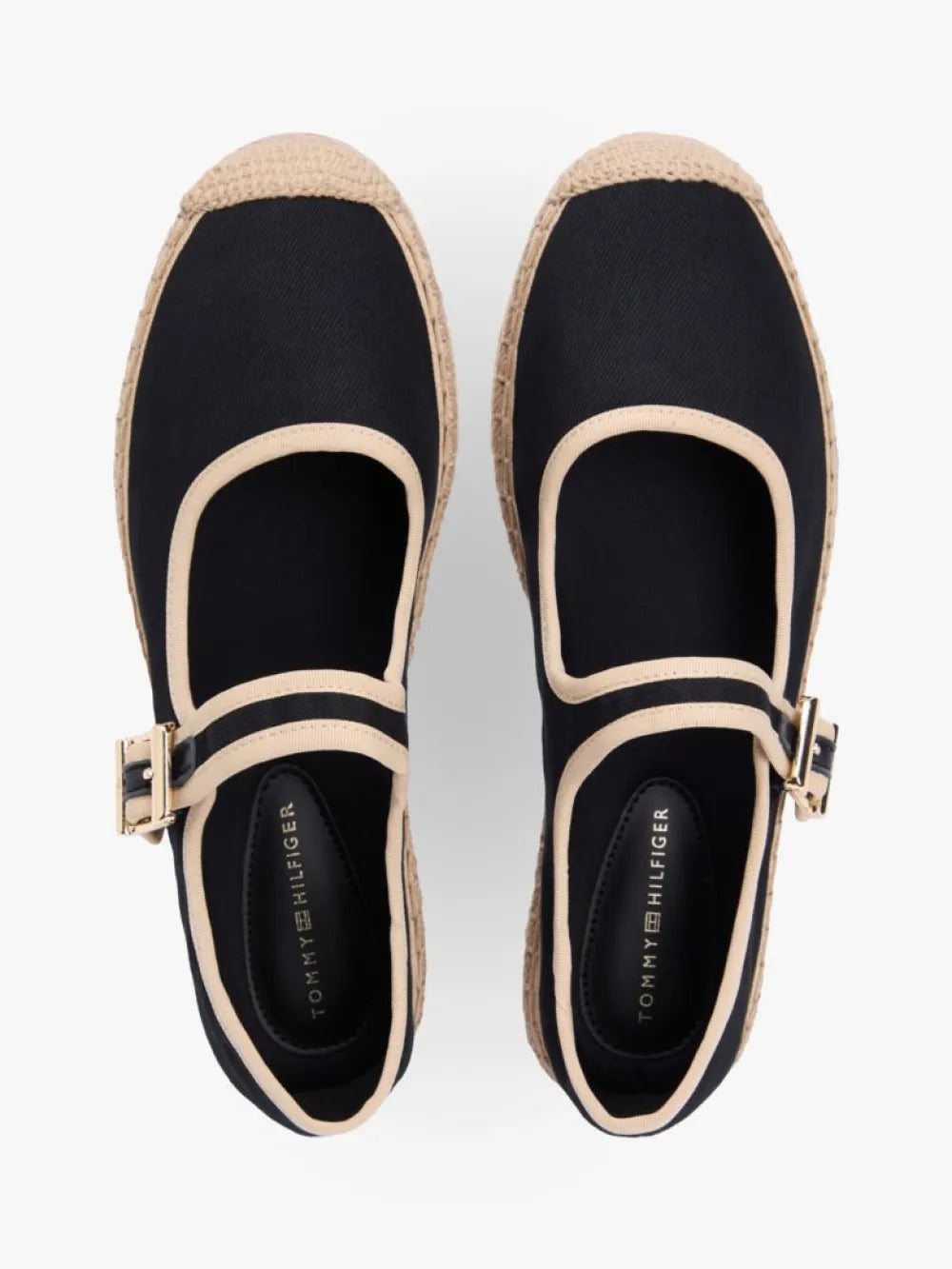 נעלי בובה טומי הילפיגר Canvas Mary Jane Espadrilles נשים
