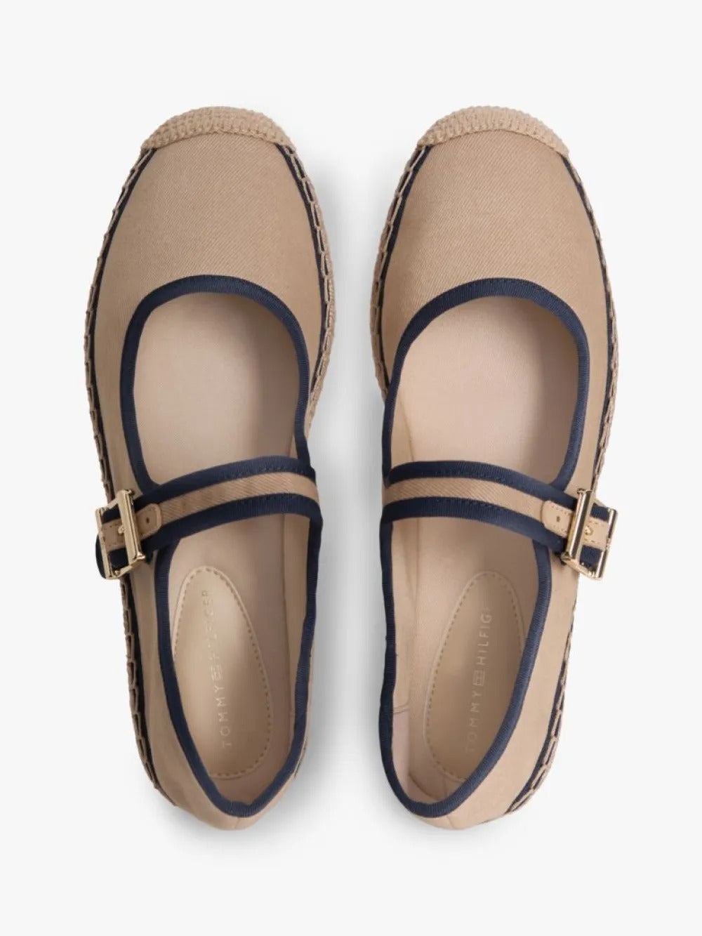 נעלי בובה טומי הילפיגר Canvas Mary Jane Espadrilles נשים