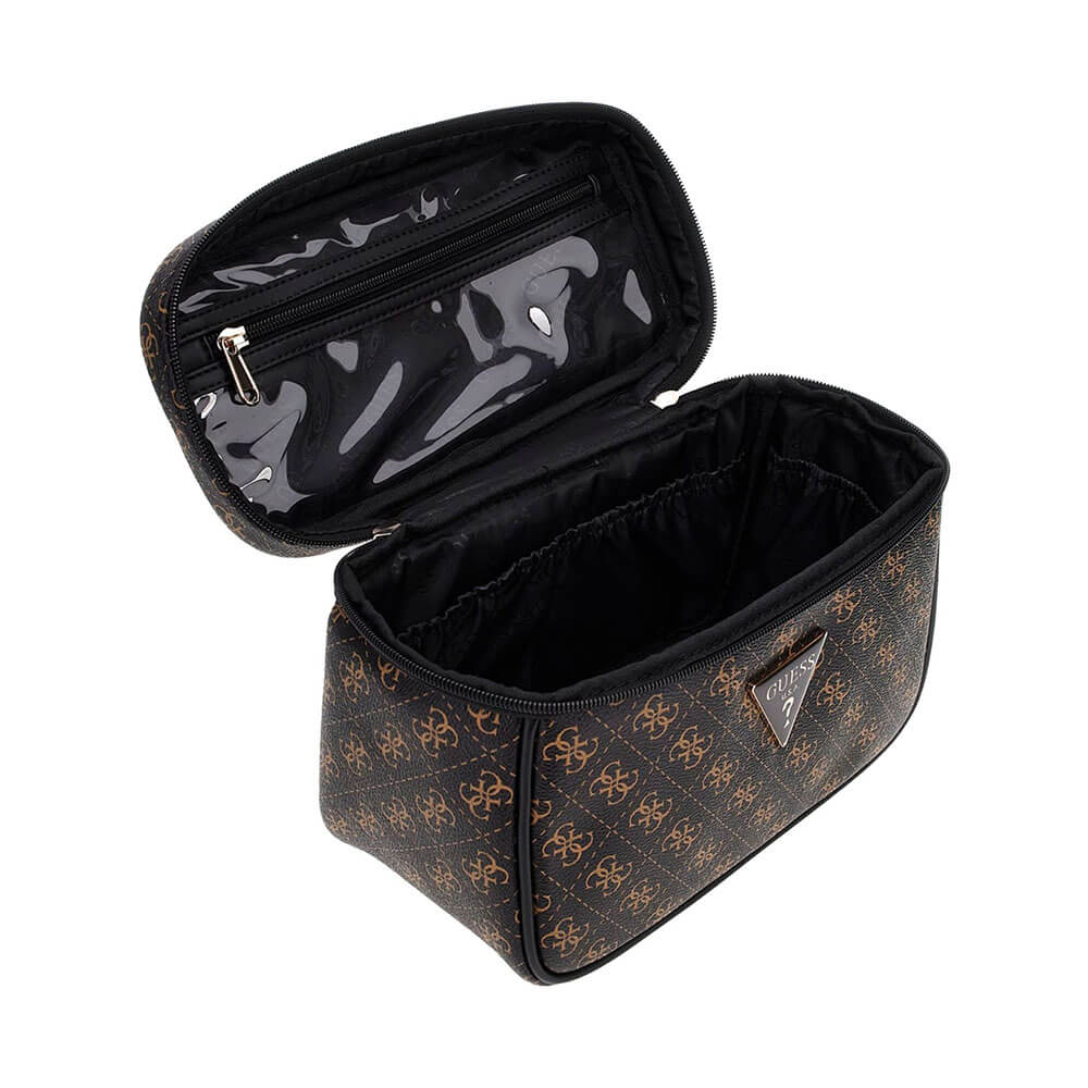 GUESS BERTA TOILETRY TRAIN CASE LGW - LATTE LOGO BROWN One Size GUESS BERTA TOILETRY TRAIN CASE LGW - LATTE LOGO BROWN One Size