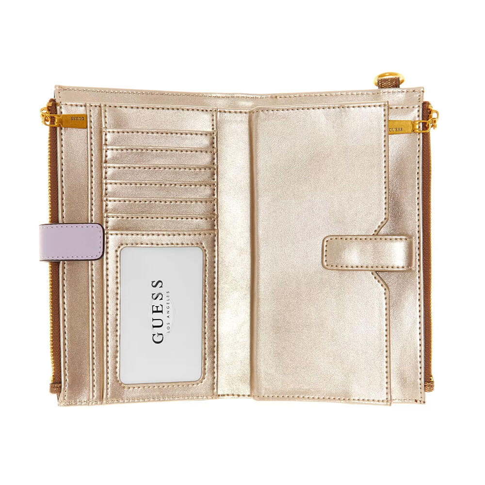 ארנק Guess Noreen Slg Dbl Zip Organizer נשים