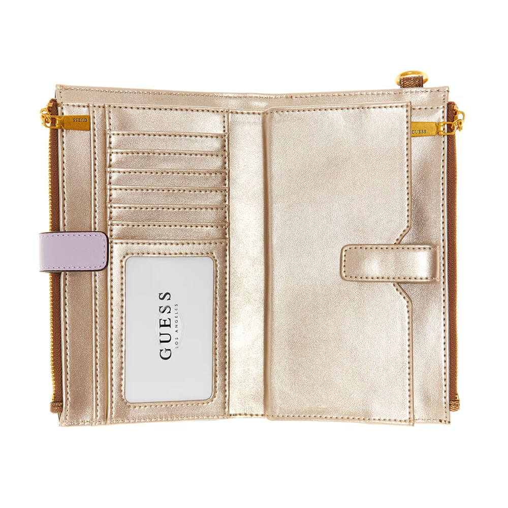 ארנק Guess Noreen Slg Dbl Zip Organizer נשים