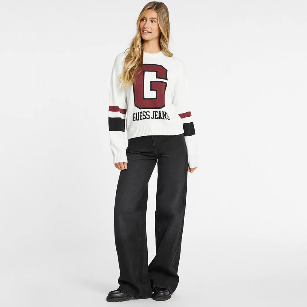 סריג Guess Wool-Blend Logo נשים