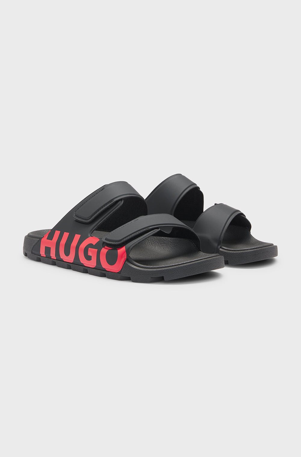כפכפי הוגו Logo Sandals With Double Touch-Closure Straps גברים