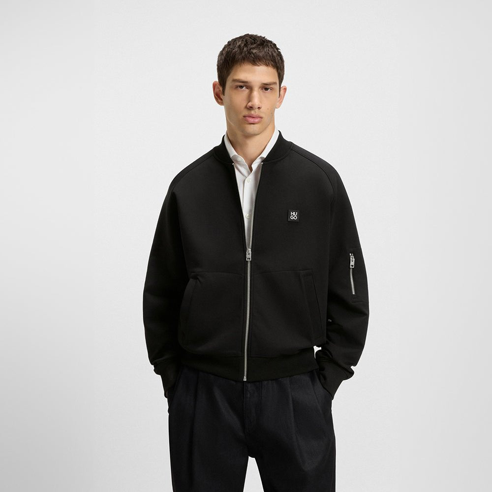 ג'קט הוגו Oversized-Fit Bomber Jersey גברים