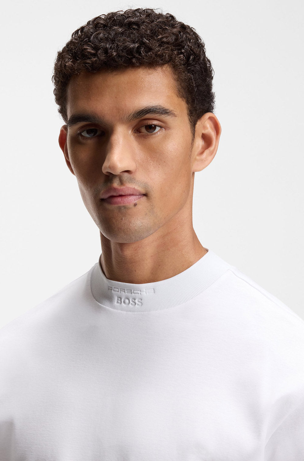 חולצת טישירט קצרה הוגו בוס Logo Collar גברים