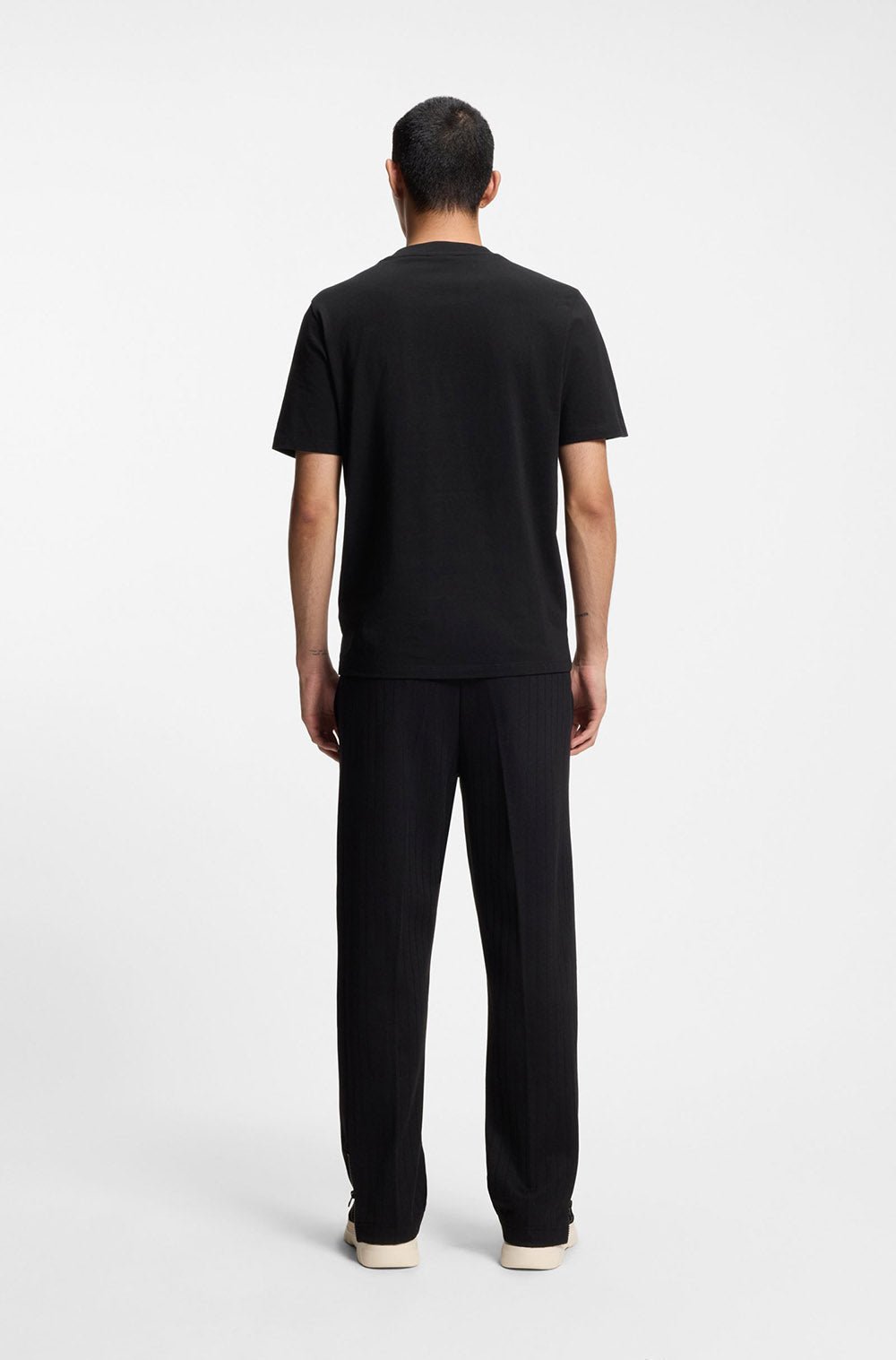 חולצת טישירט קצרה הוגו Rubber-Logo גברים