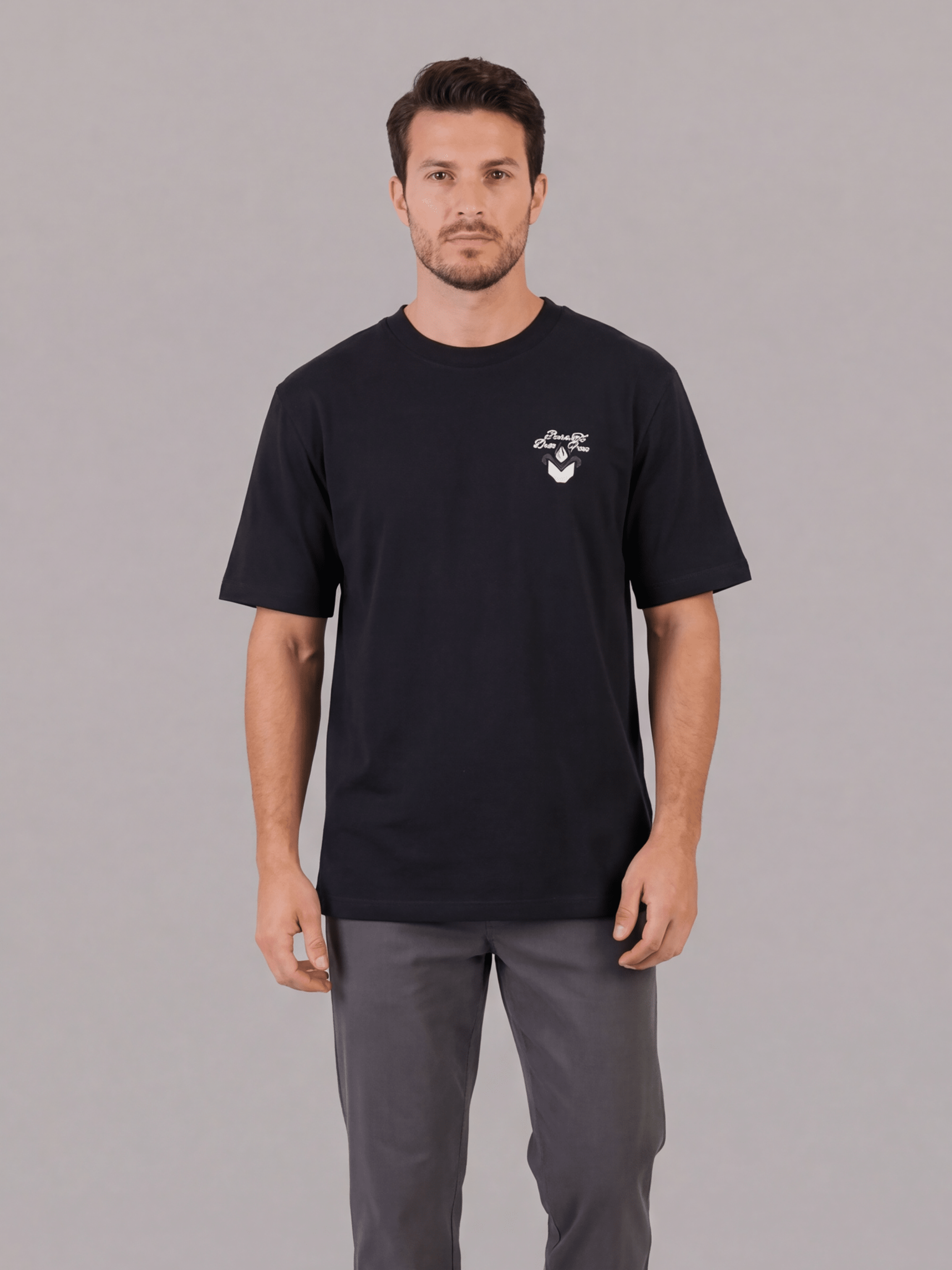 חולצת טישירט קצרה אליקסיר Back Embroidery גברים