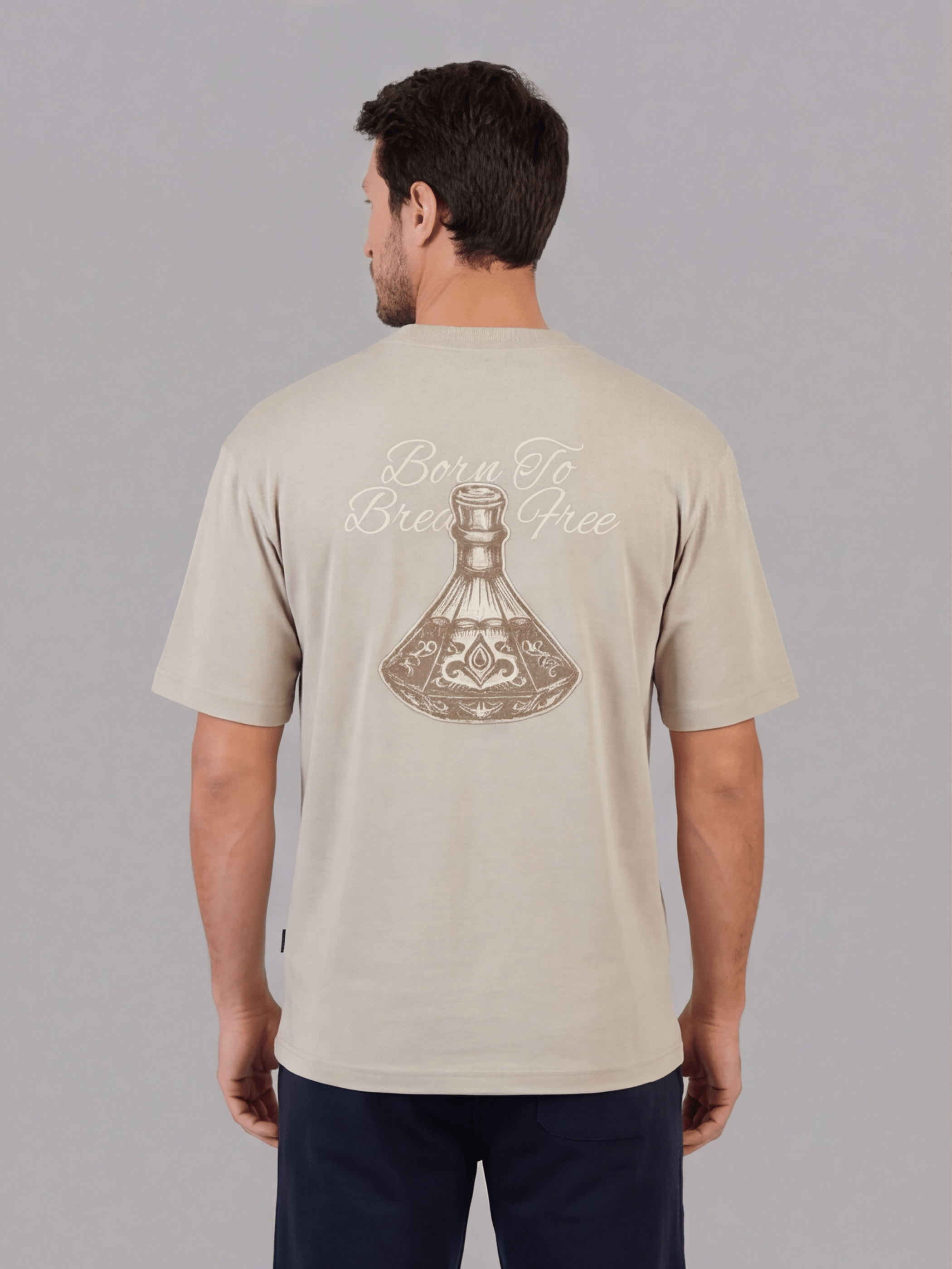 חולצת טישירט קצרה אליקסיר Back Embroidery גברים