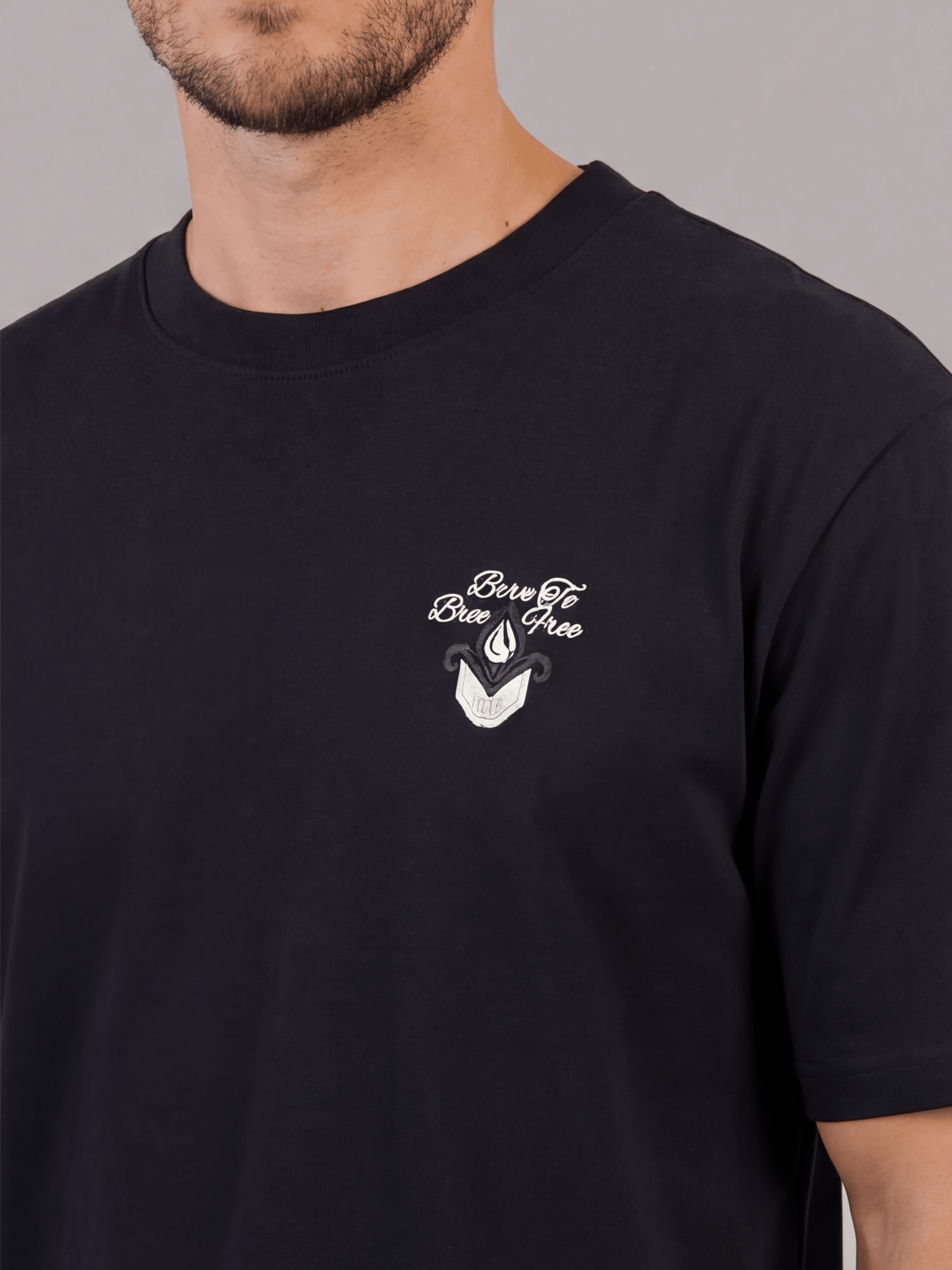 חולצת טישירט קצרה אליקסיר Back Embroidery גברים