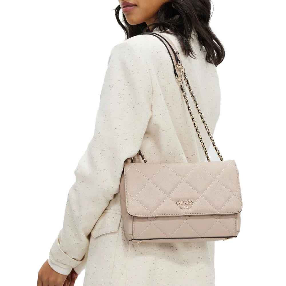 תיק צד Guess לוגו קטן מוזהב נשים