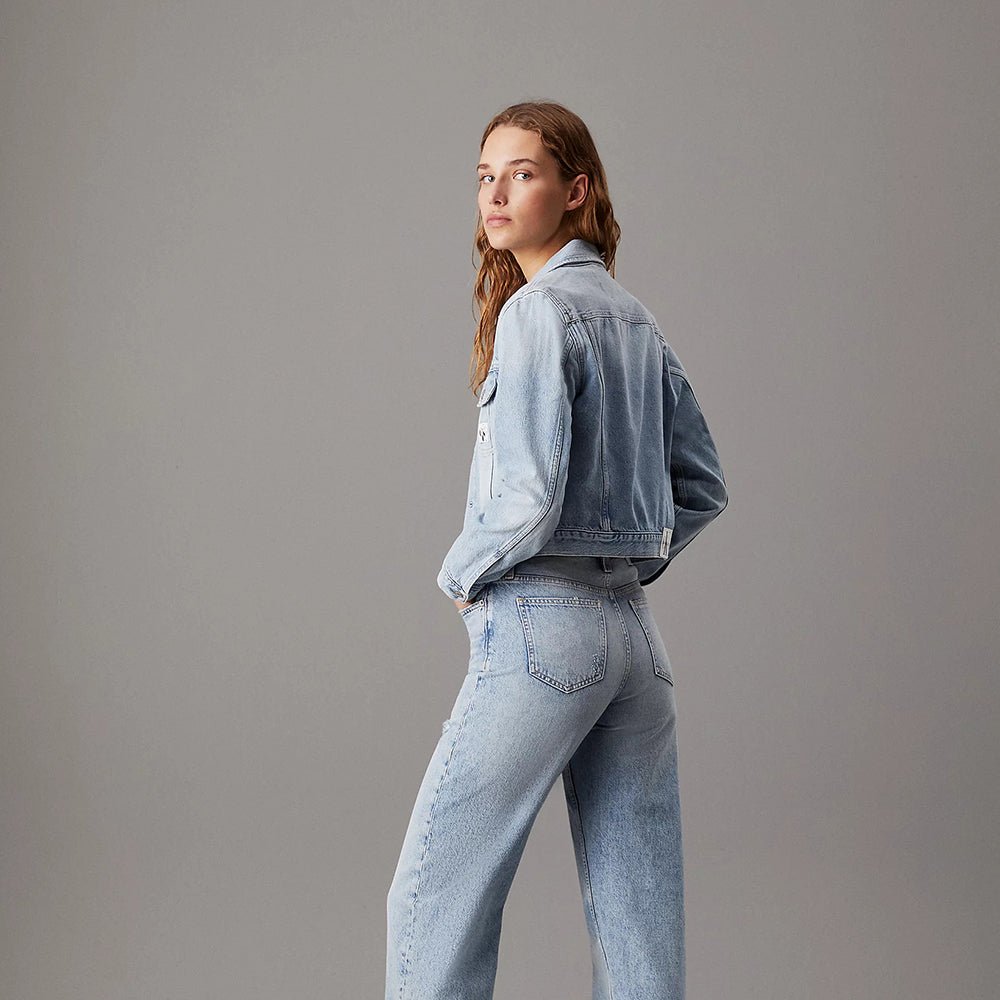 ג'קט ג'ינס קלווין קליין Cropped 90S Denim נשים