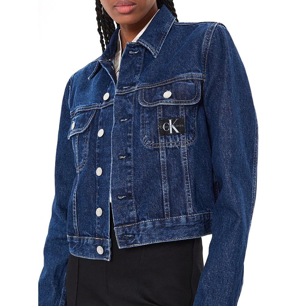 ג'קט ג'ינס קלווין קליין Cropped 90S Denim נשים