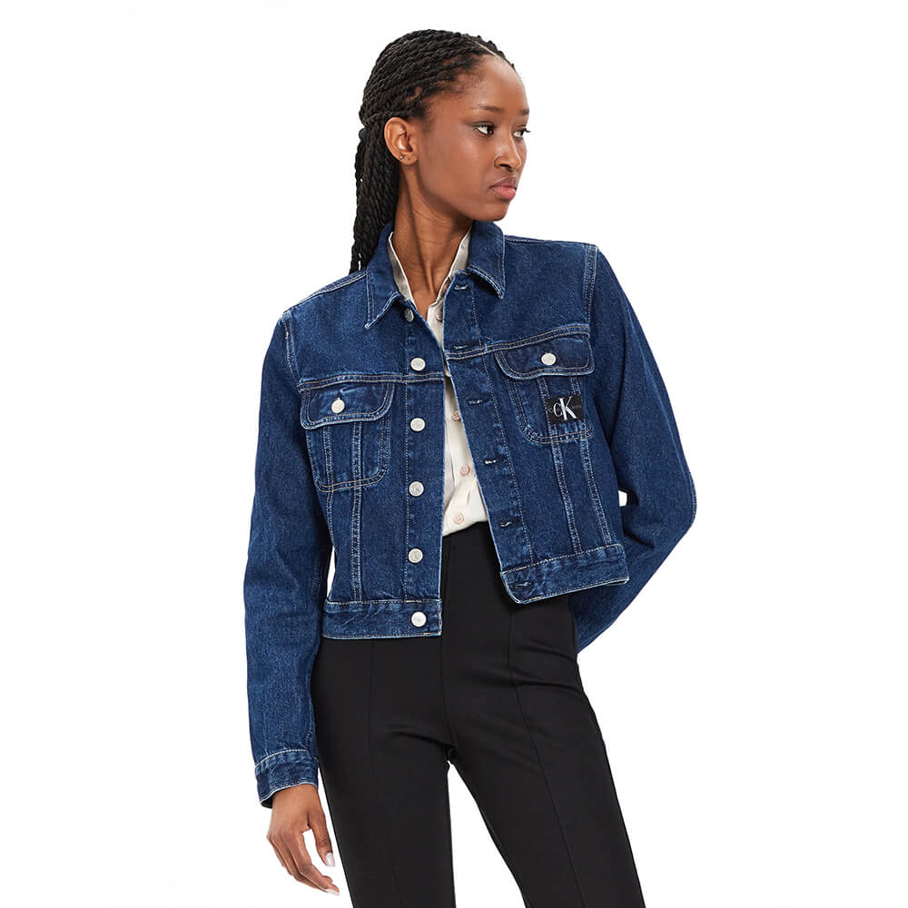ג'קט ג'ינס קלווין קליין Cropped 90S Denim נשים