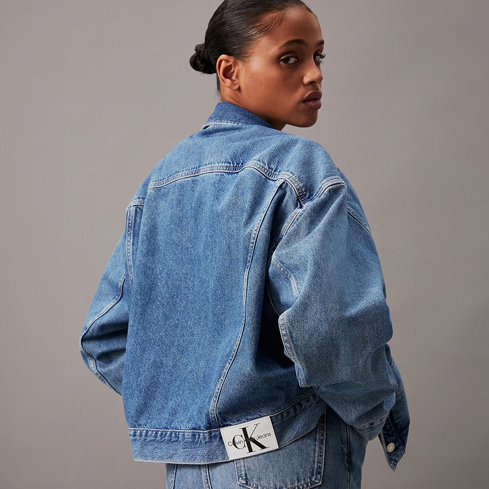 ג'קט ג'ינס קלווין קליין Boxy Denim נשים